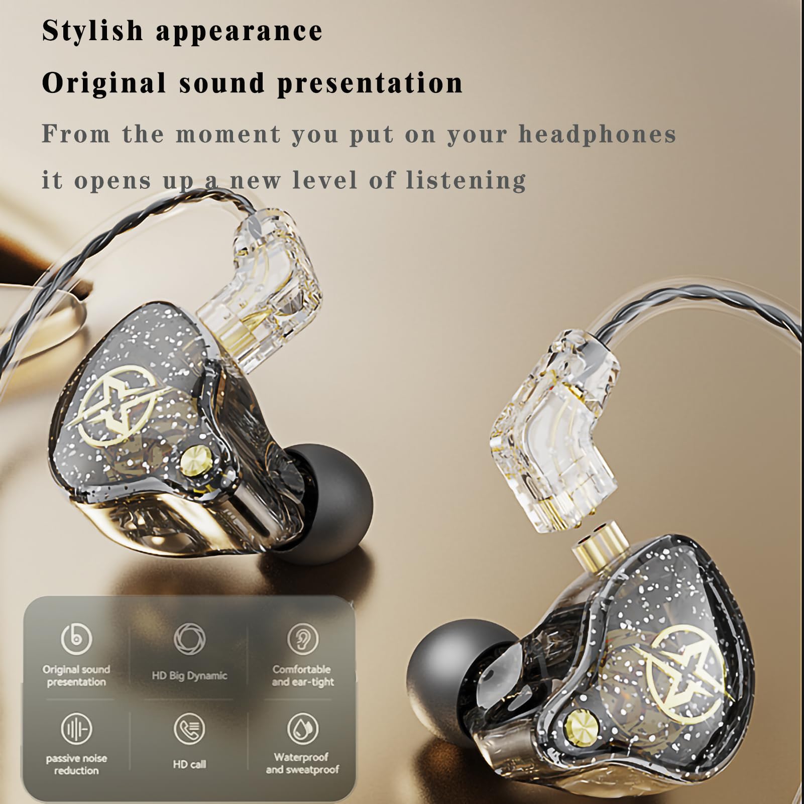Foto 4 pulgar | Auriculares Intraurales Dx2 Hifi Con Controlador Dinámico De 10 Mm, Negro - Venta Internacional.