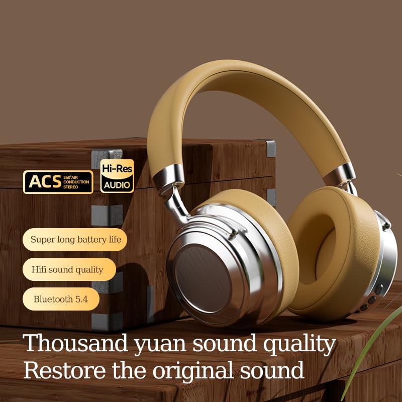 Foto 4 pulgar | Auriculares Bluetooth Vintage De Metal Con Batería De 38 Horas - Venta Internacional.