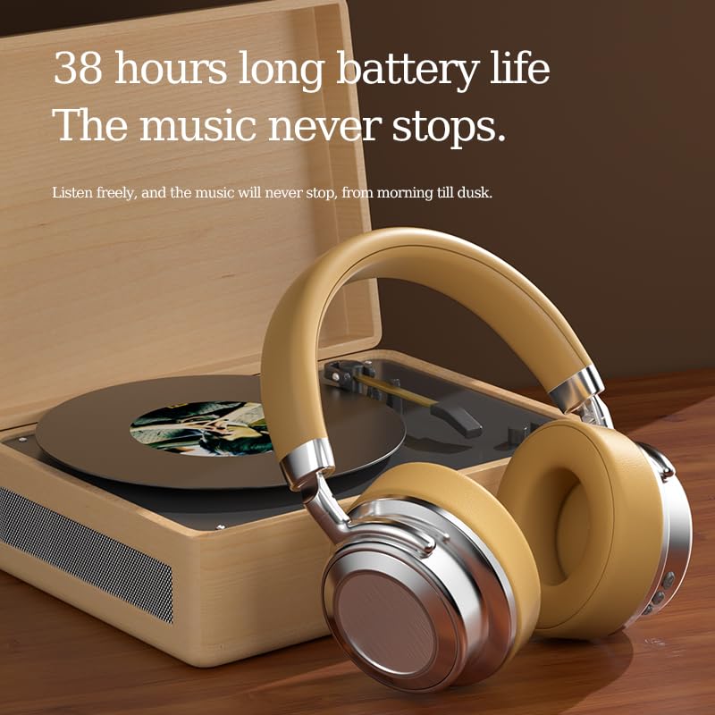 Foto 6 pulgar | Auriculares Bluetooth Vintage De Metal Con Batería De 38 Horas - Venta Internacional.