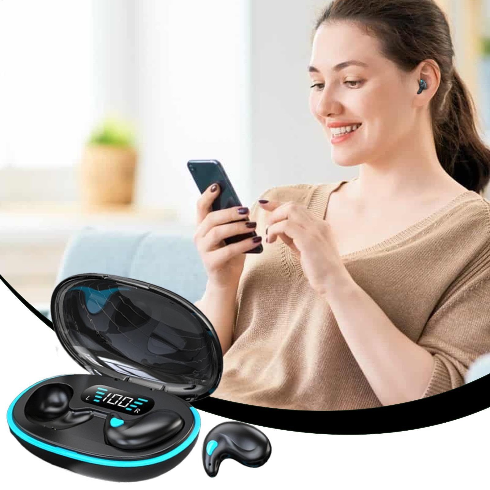 Foto 3 pulgar | Auriculares Inalámbricos Bluetooth Para Conducción Ósea Y Sueño - Venta Internacional.