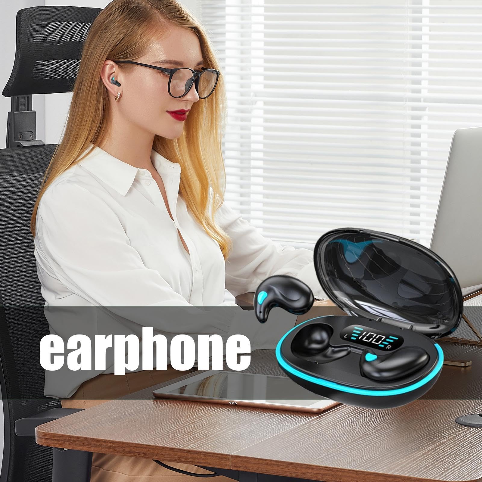 Foto 4 pulgar | Auriculares Inalámbricos Bluetooth Para Conducción Ósea Y Sueño - Venta Internacional.