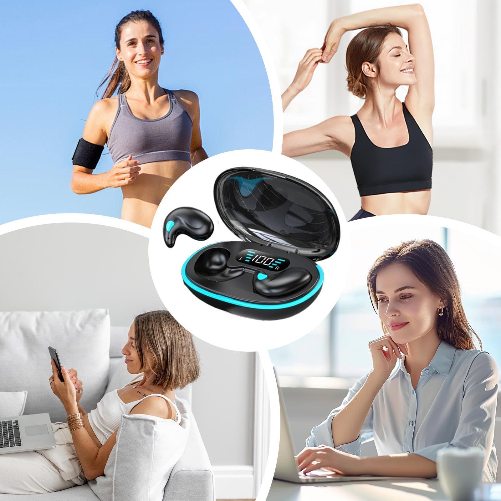 Foto 5 pulgar | Auriculares Inalámbricos Bluetooth Para Conducción Ósea Y Sueño - Venta Internacional.