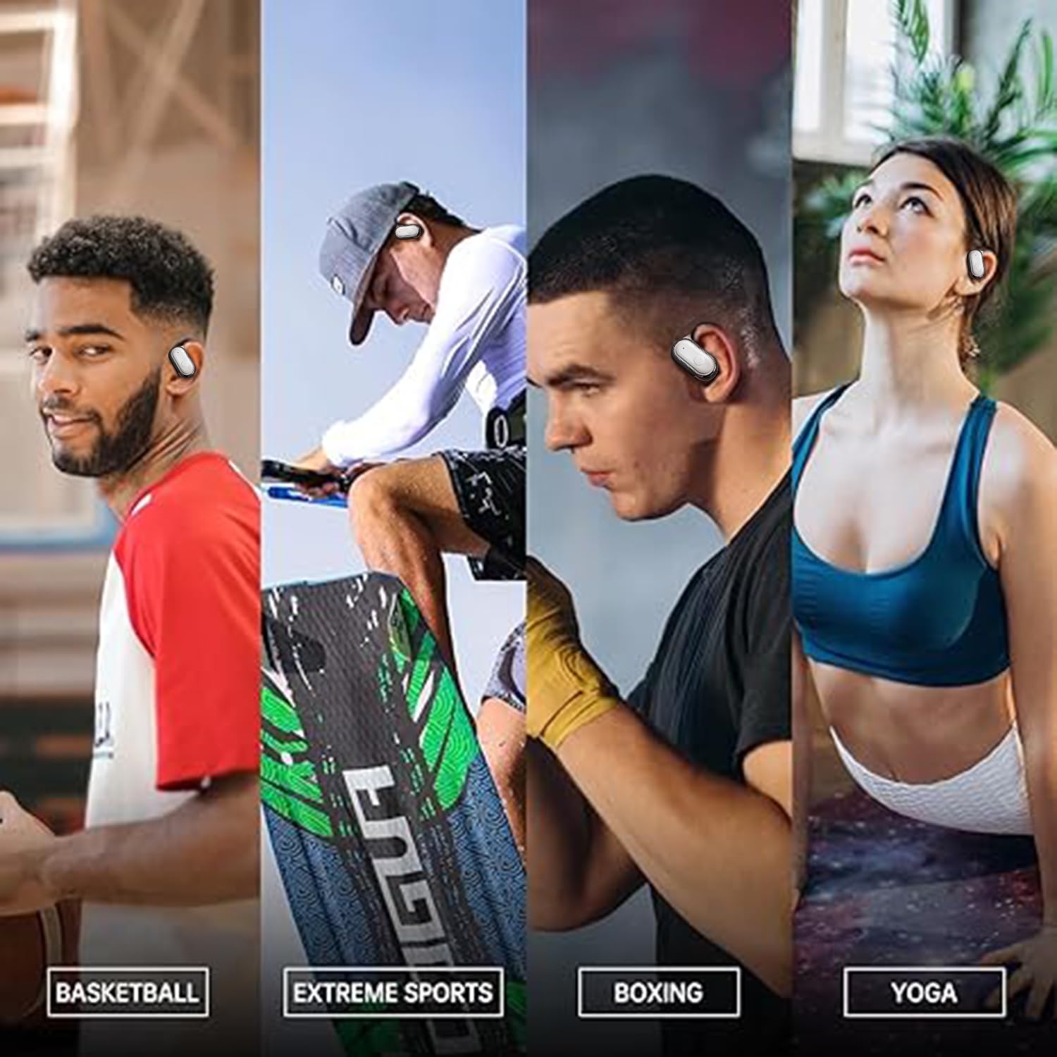 Foto 8 pulgar | Auriculares Abiertos J300pro, Ergonómicos, Colgantes, Ip7, Blancos - Venta Internacional.
