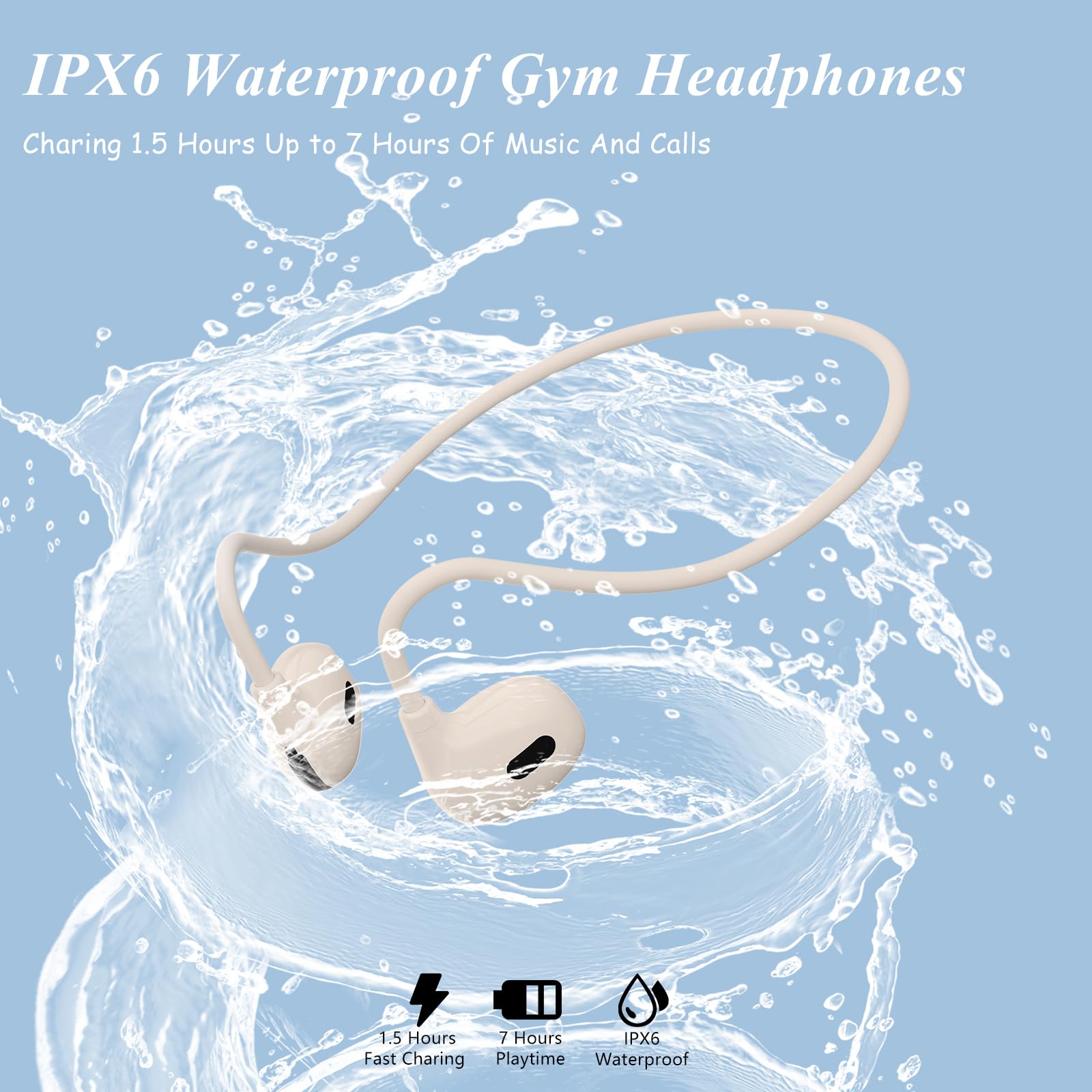 Foto 4 pulgar | Auriculares Inalámbricos De Oído Abierto Bluetooth 5.3 Ipx6 A Prueba De Agua - Venta Internacional.