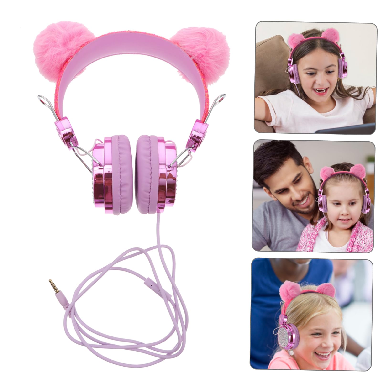 Foto 3 pulgar | Auriculares Para Niñas Con Micrófono, Luz Led, Unicornio - Venta Internacional.