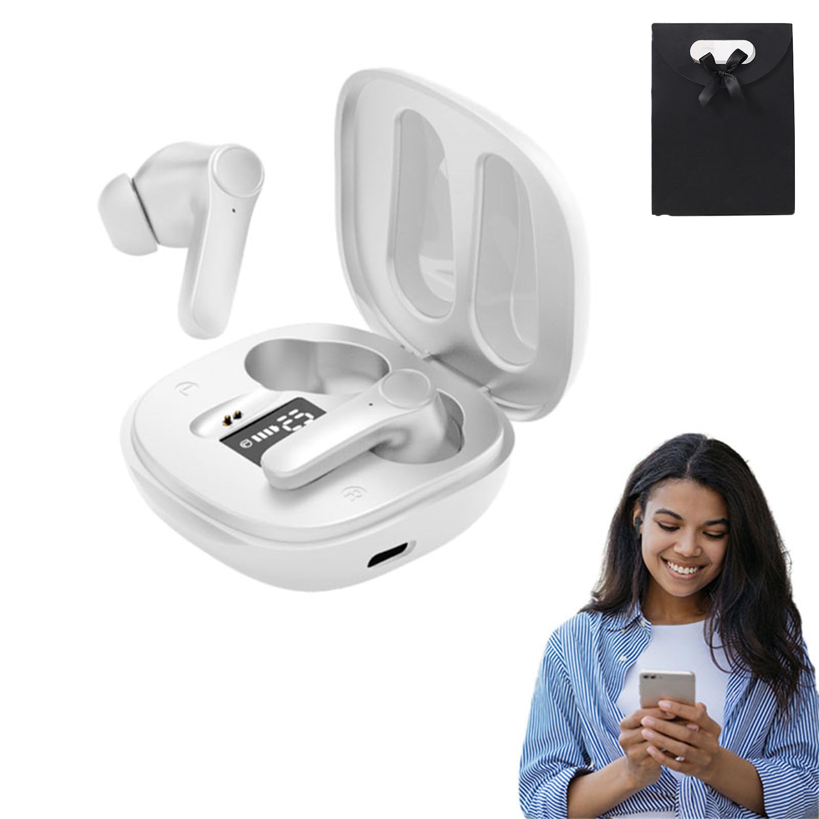 Auriculares De Traducción Echo Connect Language Translator, Blancos - Venta Internacional.