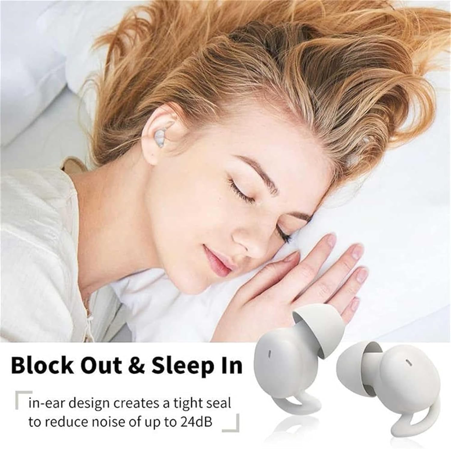 Foto 3 pulgar | Auriculares Para Dormir Bella Sleep Pro 2025 Para Personas Que Duermen De Lado, Color Negro Y Blanco - Venta Internac