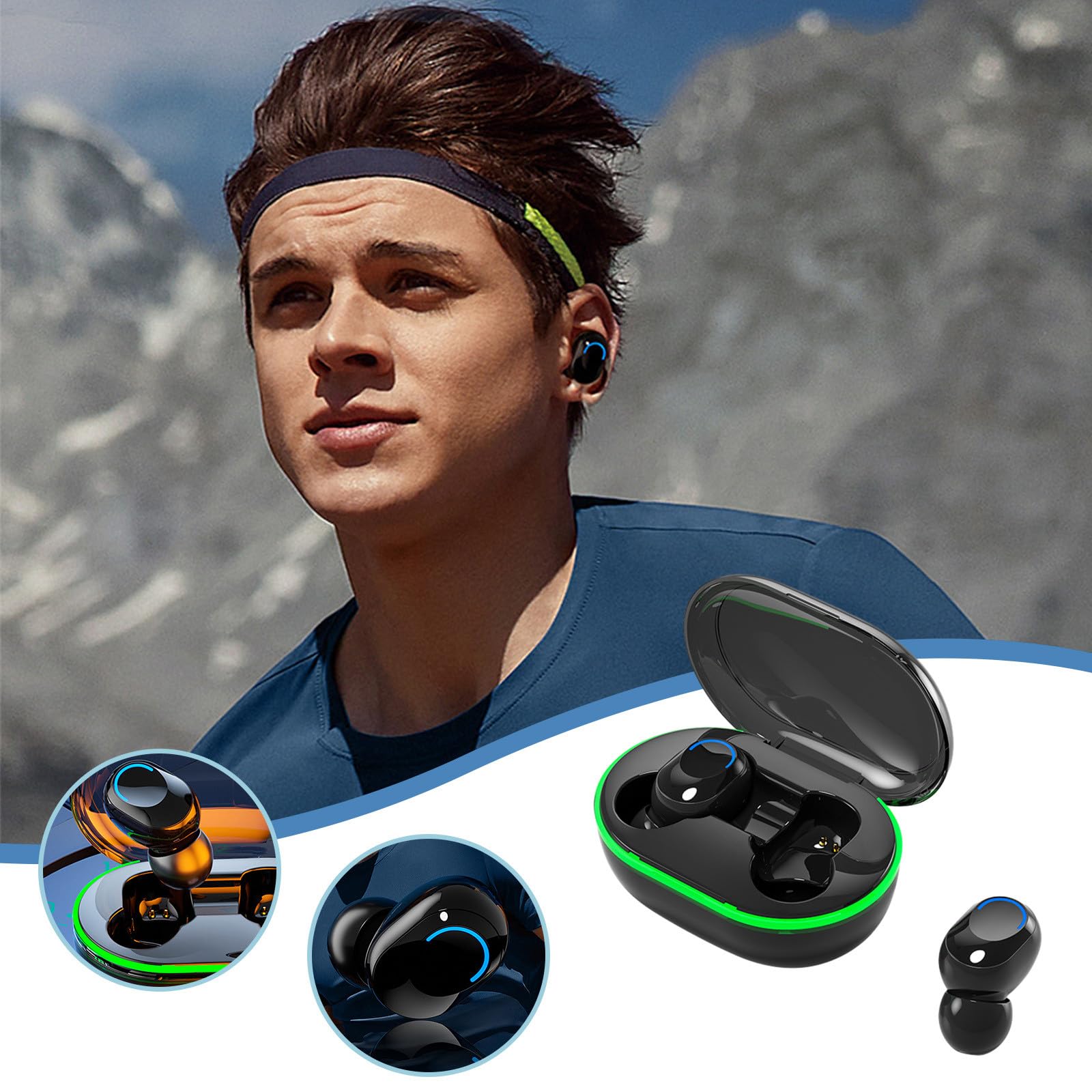 Foto 4 pulgar | Auriculares Inalámbricos Bluetooth 5.3 In Ear Con Micrófono Ipx4 Negros - Venta Internacional.