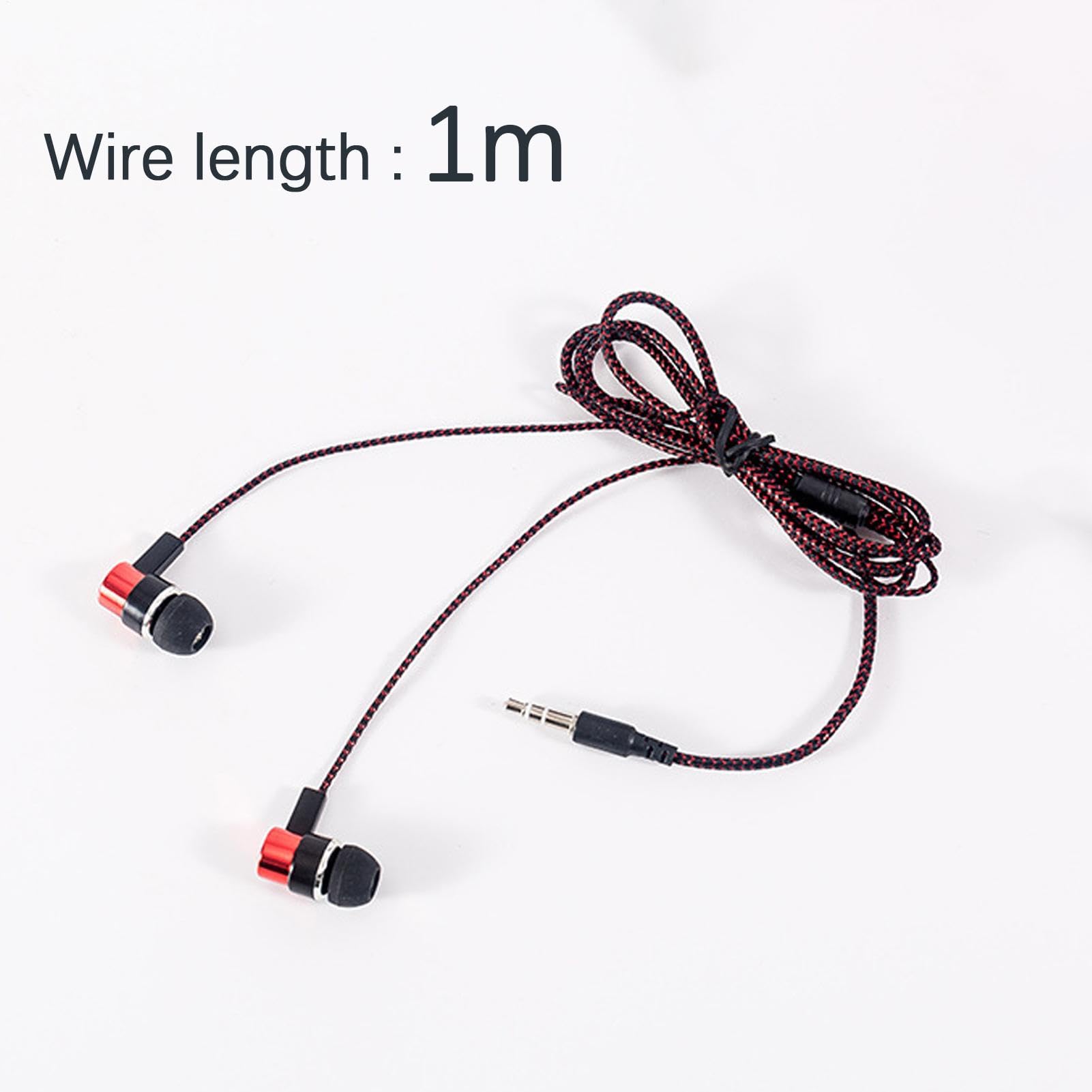 Foto 6 pulgar | Auriculares Intraurales Con Cable Y Micrófono Rojos, Genéricos - Venta Internacional.