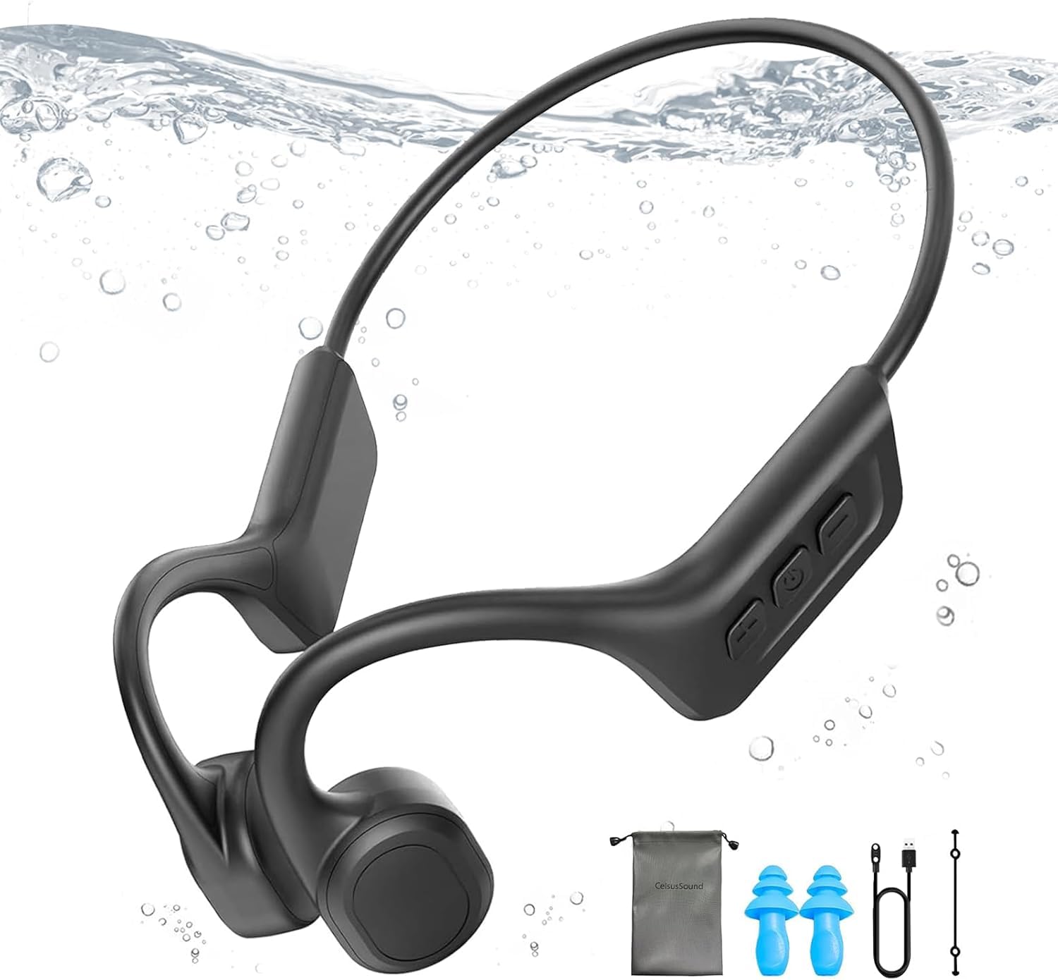 Foto 2 pulgar | Auriculares De Conducción Ósea Genéricos Para Natación Ipx8 A Prueba De Agua - Venta Internacional.