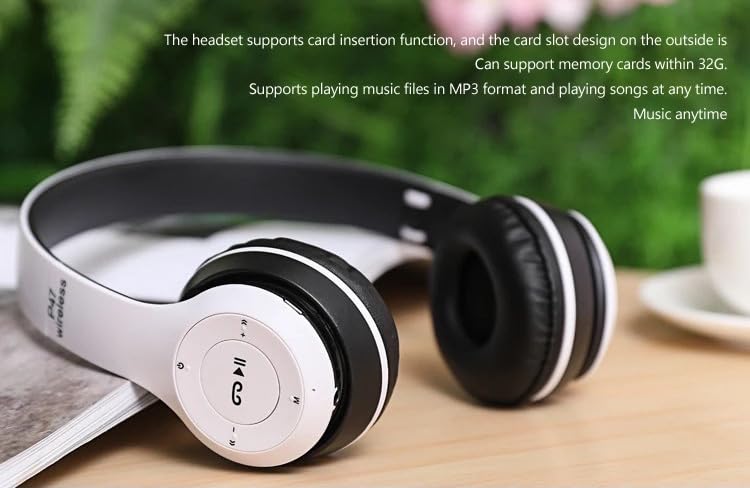 Foto 6 | Auriculares Híbridos Mejorados Con Cancelación De Ruido Bluetooth Blancos - Venta Internacional.