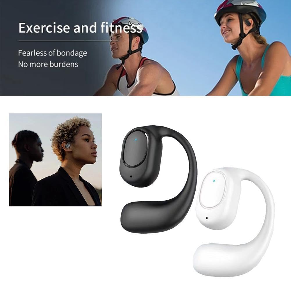 Foto 3 pulgar | Auriculares Deportivos Bluetooth Open Ear Con Micrófono, Batería De 90 Mah, Blancos - Venta Internacional.