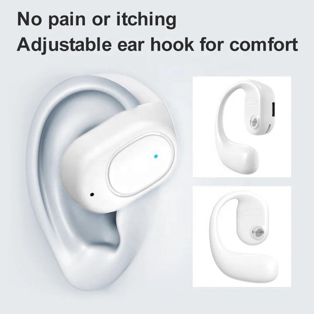 Foto 6 pulgar | Auriculares Deportivos Bluetooth Open Ear Con Micrófono, Batería De 90 Mah, Blancos - Venta Internacional.