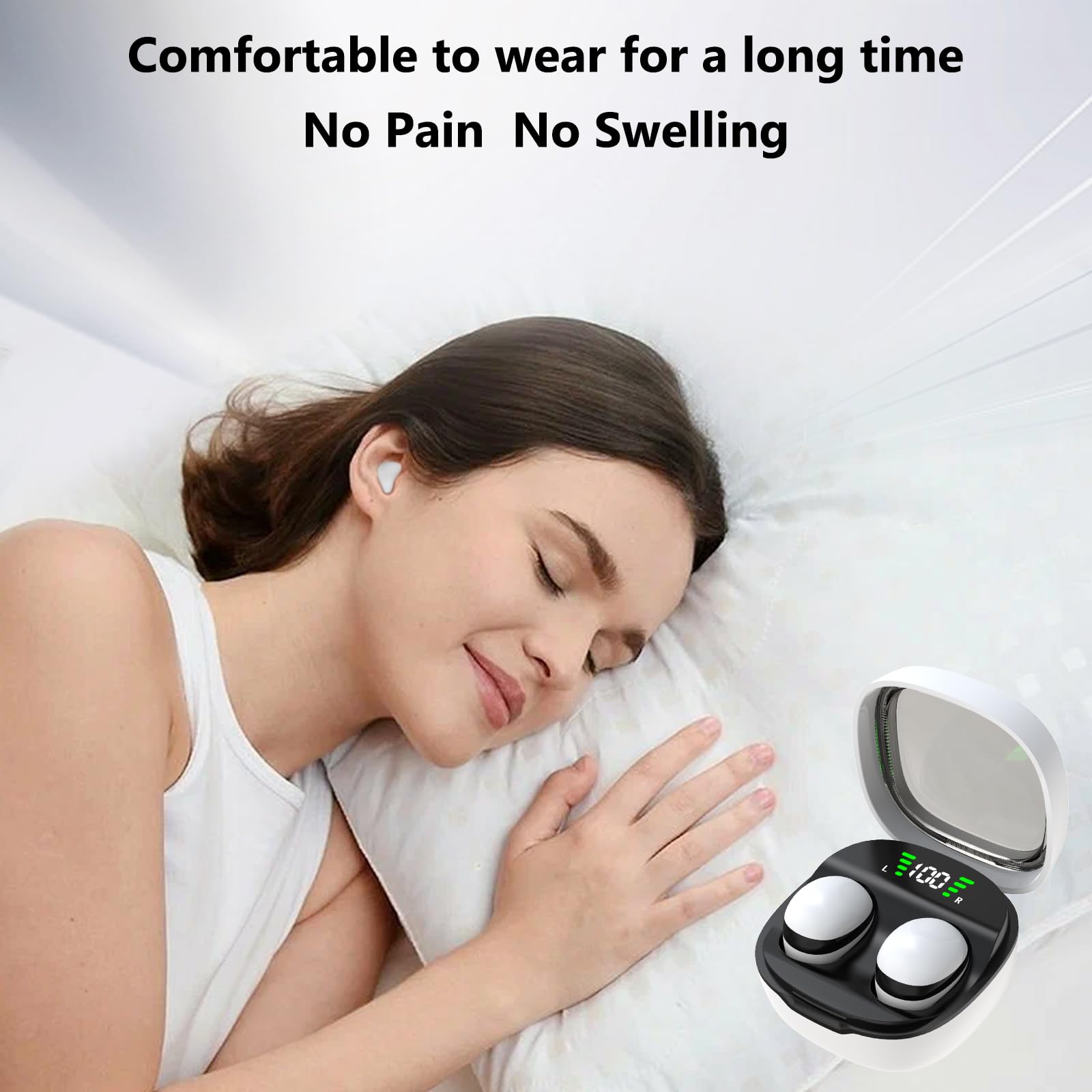 Foto 4 pulgar | Auriculares Para Dormir Genéricos Invisibles, Inalámbricos, Bluetooth 5.3 - Venta Internacional.