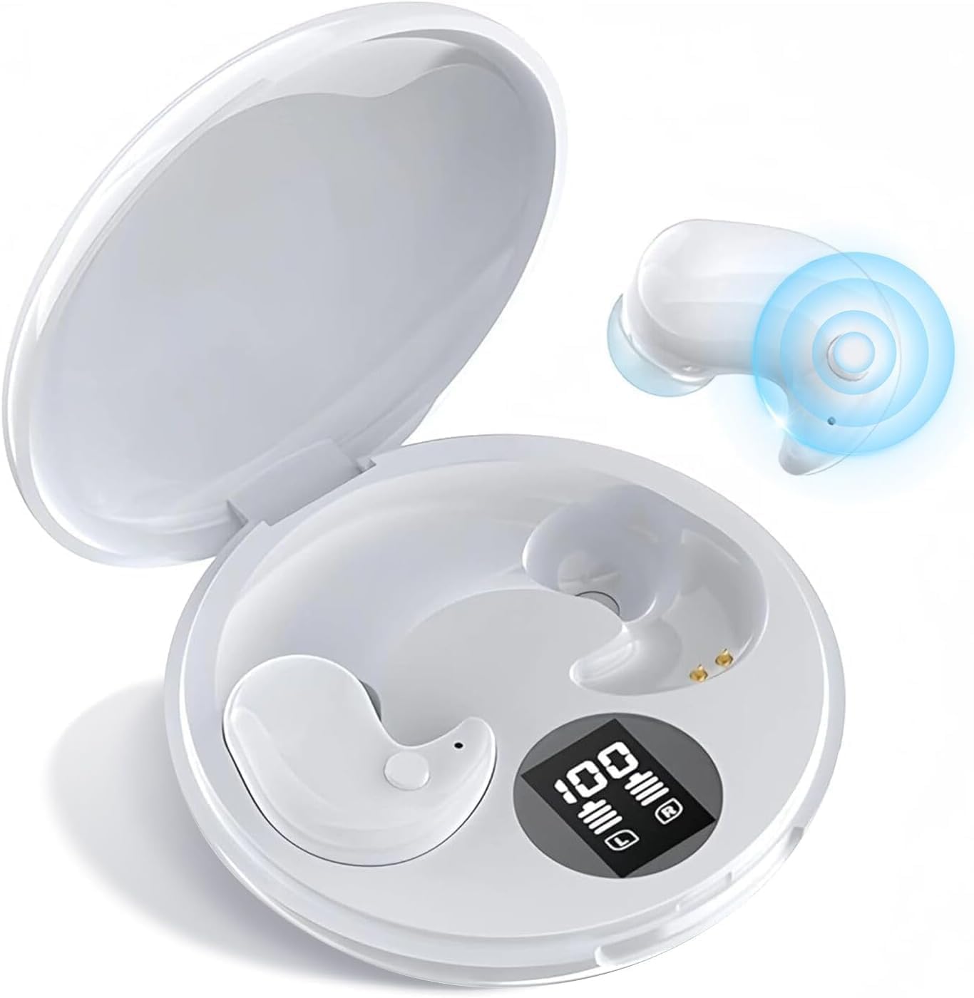 Foto 2 pulgar | Auriculares Sleep Inalámbricos Bluetooth 5.3 Impermeables Blancos - Venta Internacional.