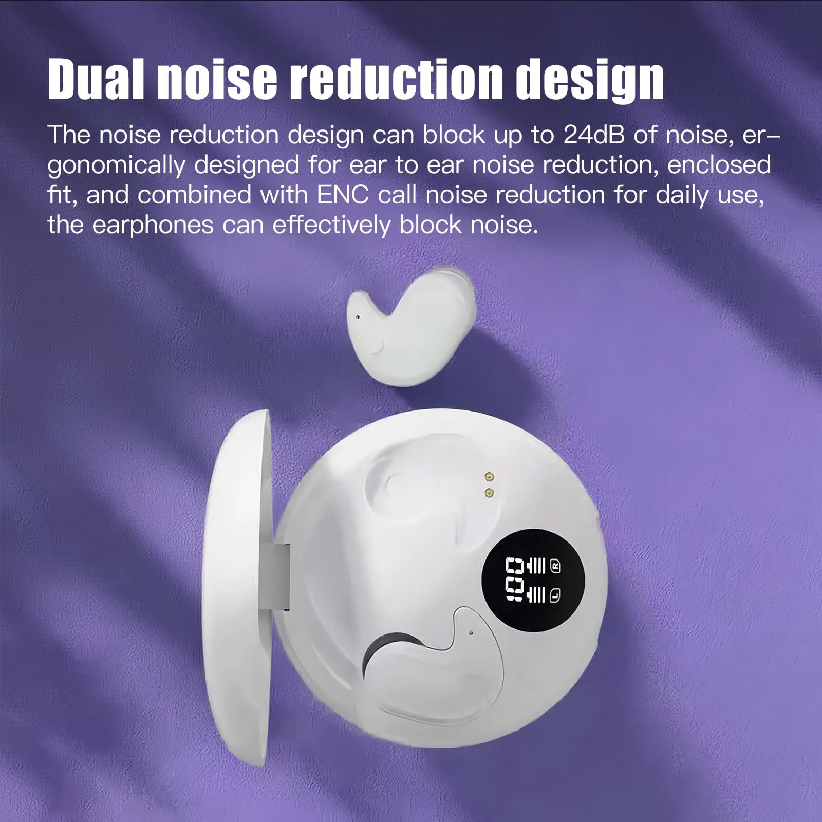 Foto 5 pulgar | Auriculares Sleep Inalámbricos Bluetooth 5.3 Impermeables Blancos - Venta Internacional.