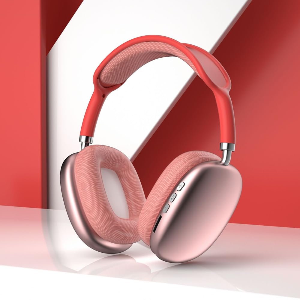 Foto 3 pulgar | Auriculares Bluetooth Max P9 Pro, Estéreo Hifi Mejorado, Color Rojo - Venta Internacional.