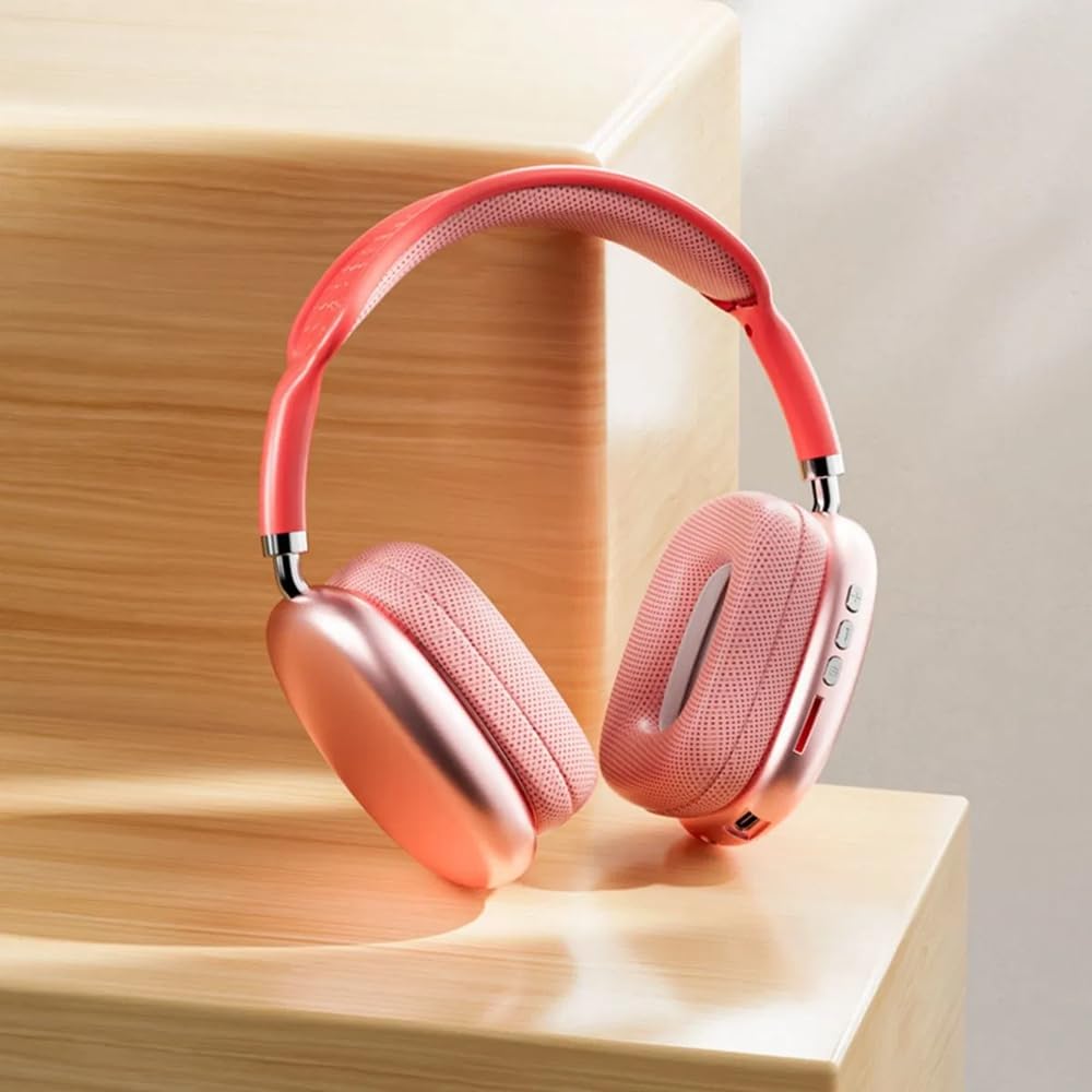 Foto 4 pulgar | Auriculares Bluetooth Max P9 Pro, Estéreo Hifi Mejorado, Color Rojo - Venta Internacional.