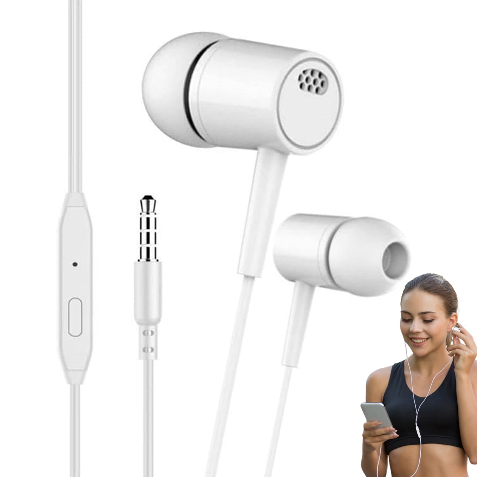 Auriculares Con Cable Con Aislamiento De Ruido Con Micrófono, Conector De 3,5 Mm - Venta Internacional. $141