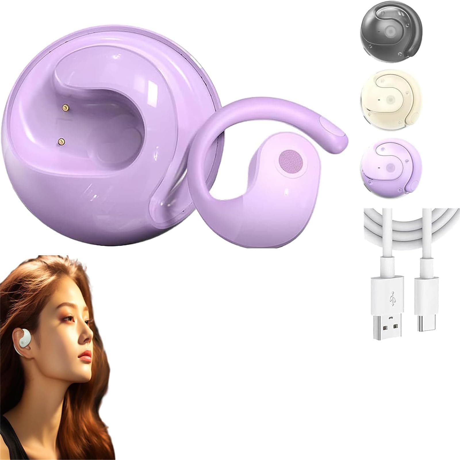 Auriculares De Traducción Sentdream Breezelly Hy-t26 Pro Morados - Venta Internacional. $792