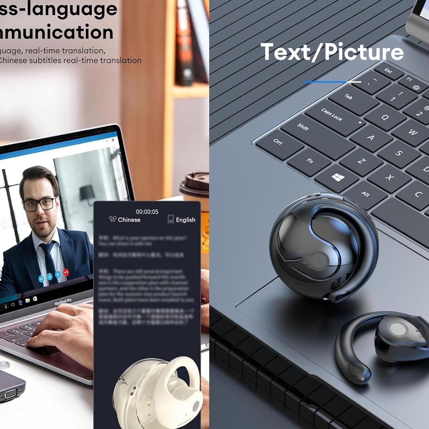 Foto 6 pulgar | Auriculares De Traducción Sentdream Breezelly Hy-t26 Pro Morados - Venta Internacional.