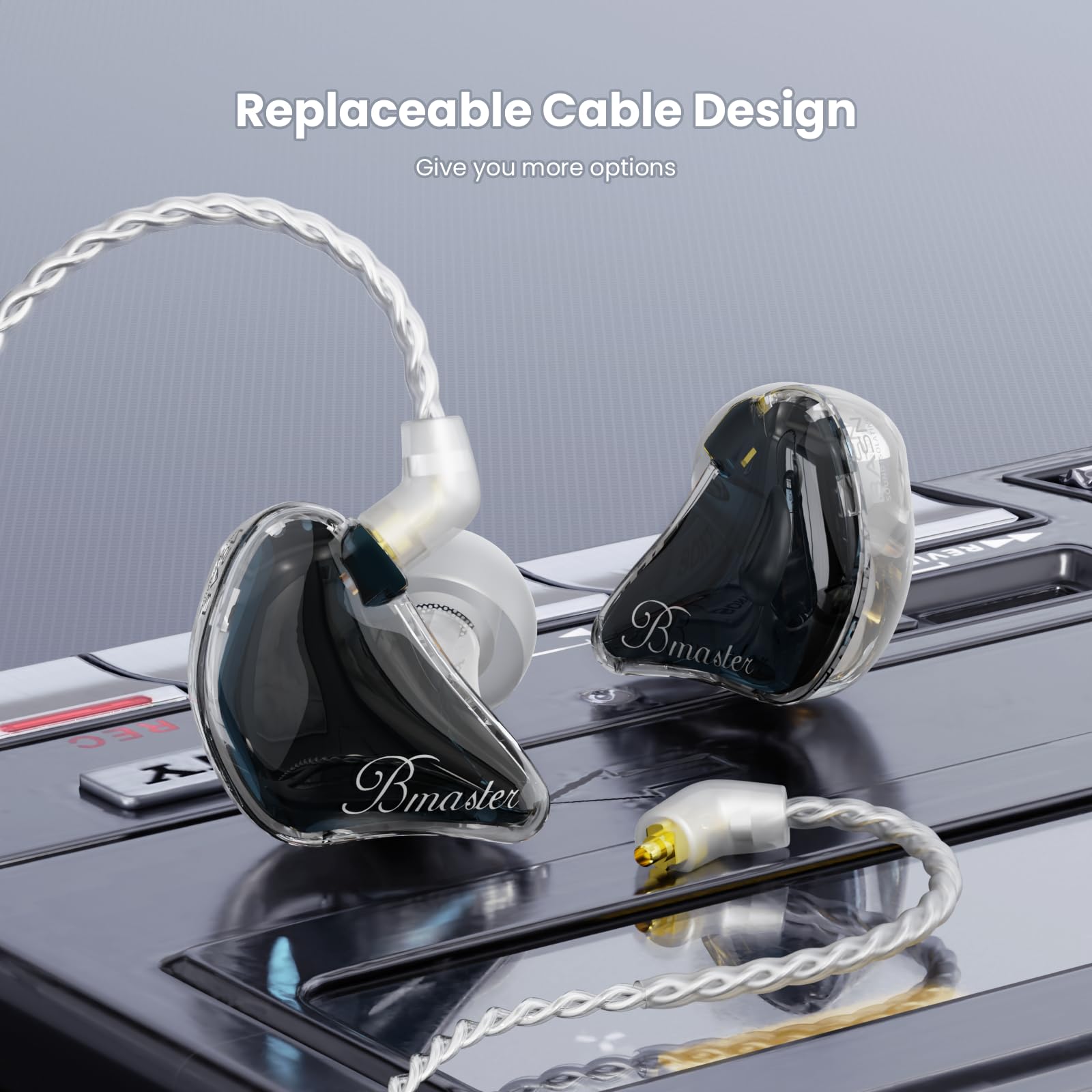 Foto 7 pulgar | Auriculares Intraurales Basn Triple Driver Iem Payne's Gray - Venta Internacional.