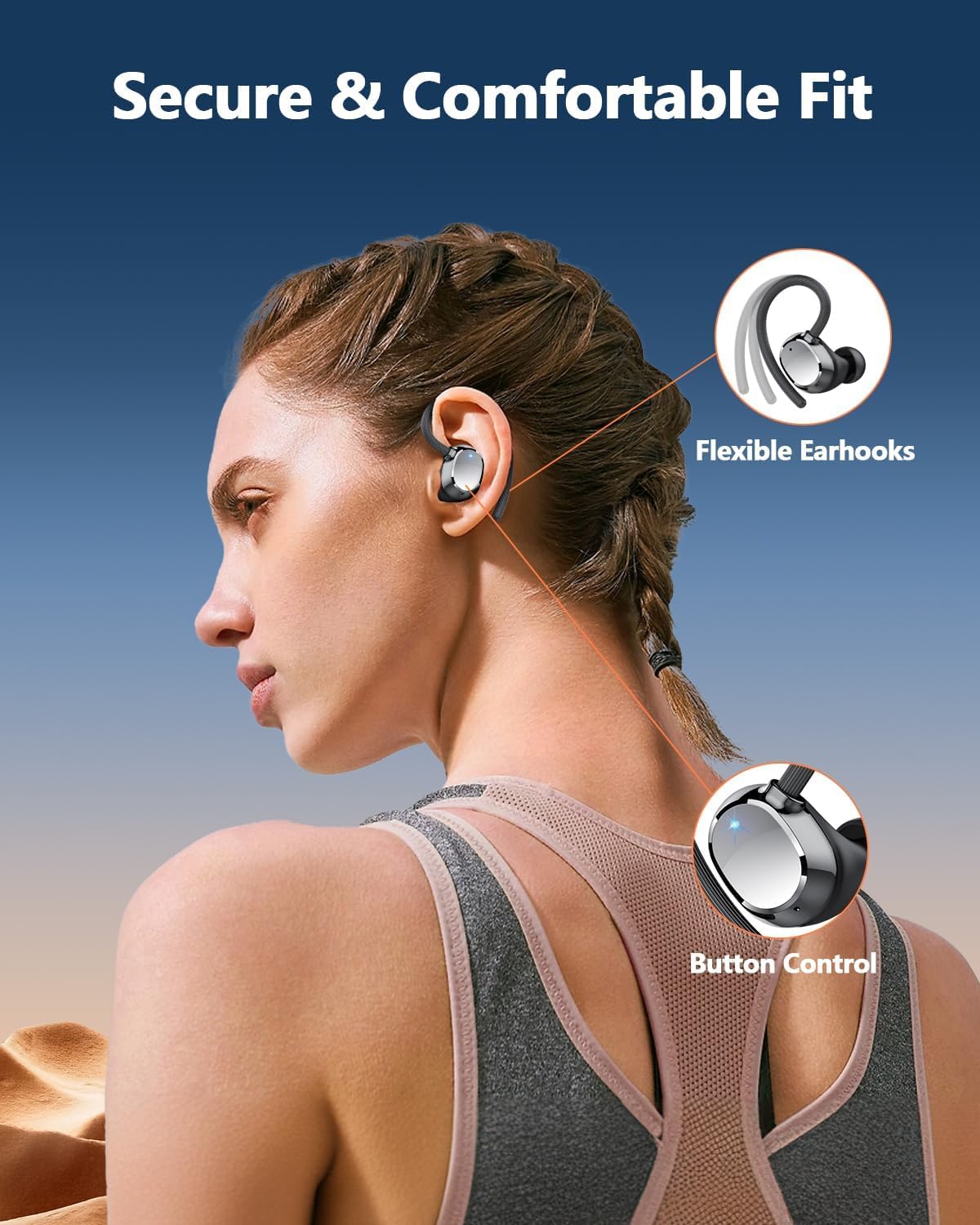 Foto 4 | Auriculares Bluetooth Vylaras S730 Sports 2024 Con Led Plateados - Venta Internacional.