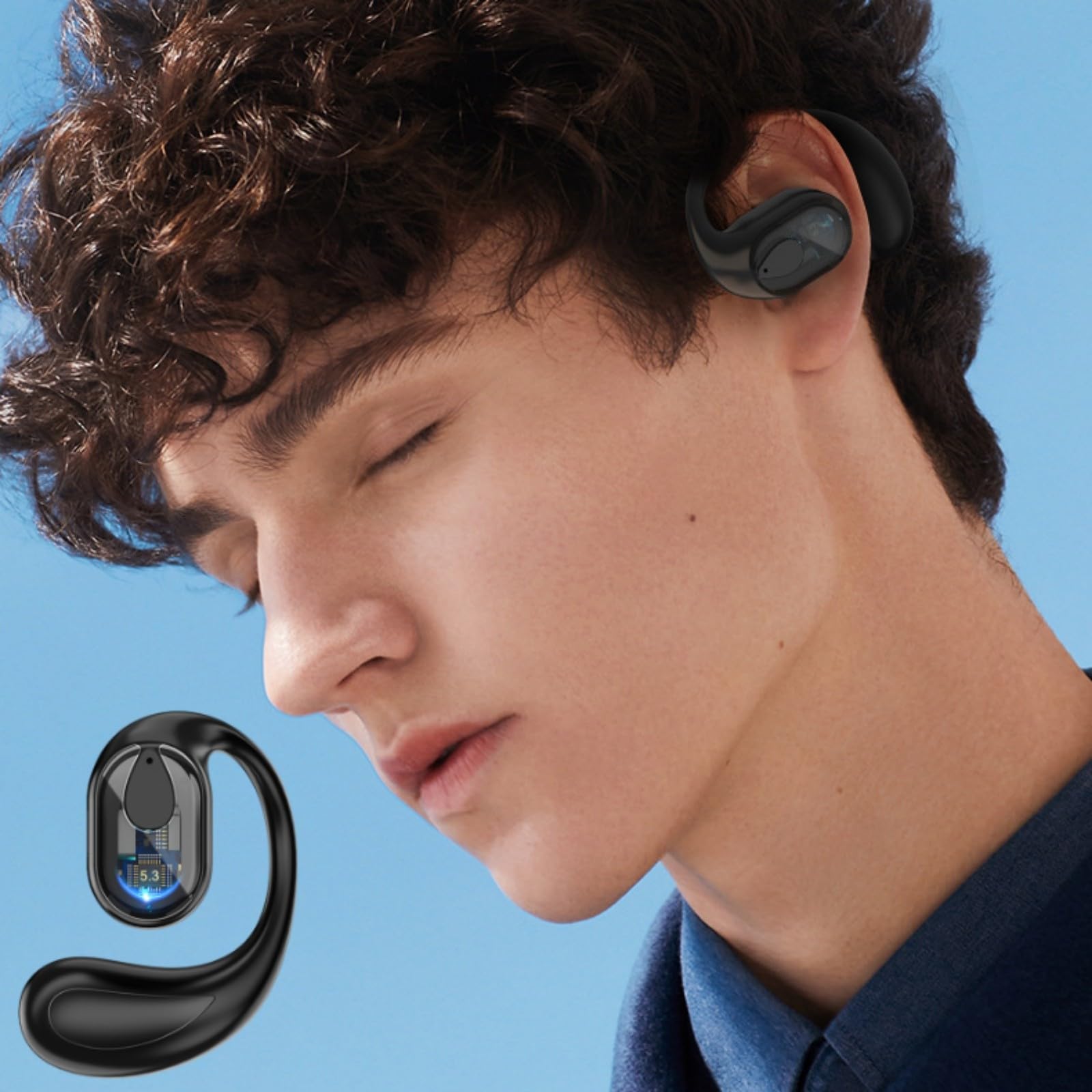 Foto 2 pulgar | Gancho Inalámbrico Para Auriculares Bluetooth Con Micrófono Para Teléfono Inteligente - Venta Internacional.