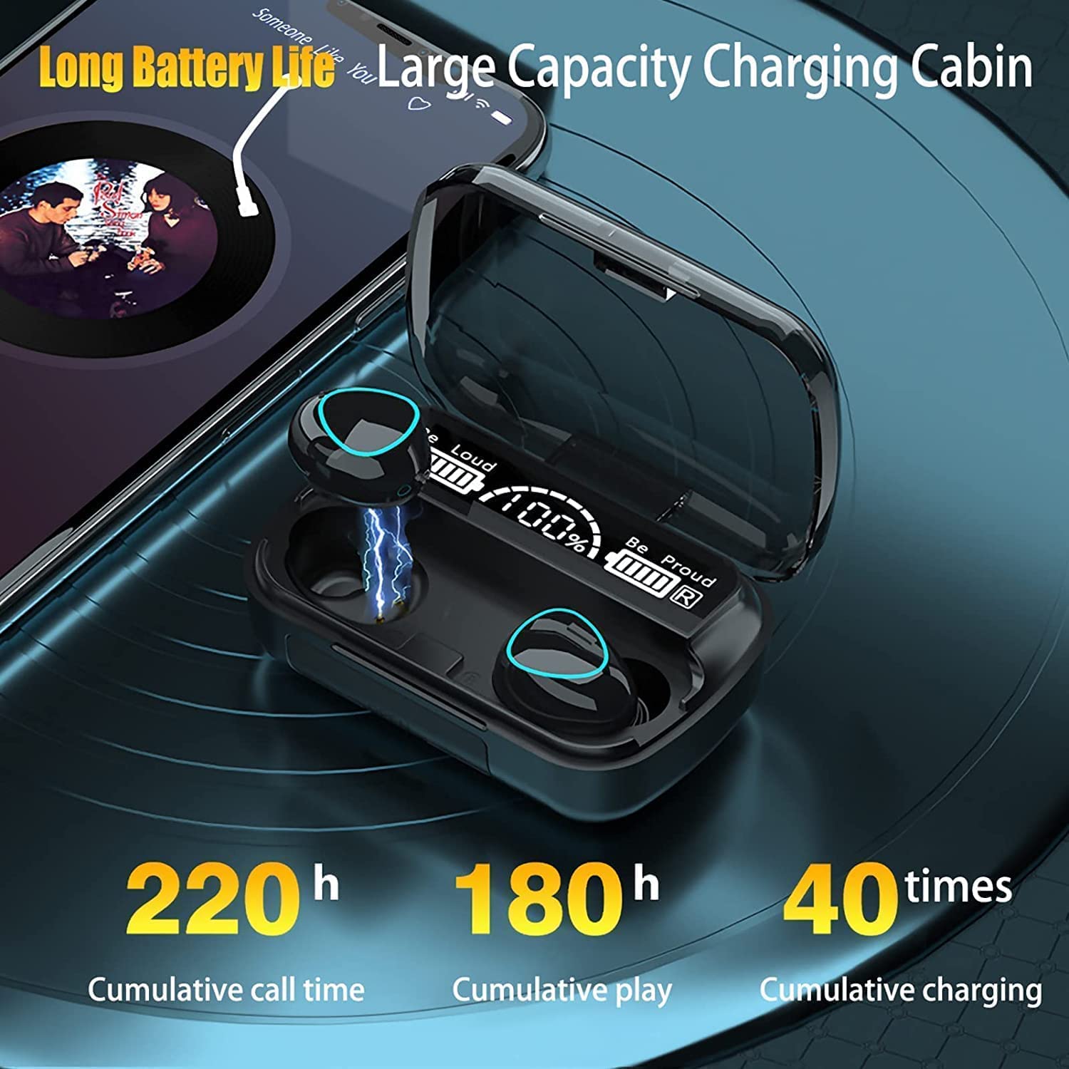 Foto 4 pulgar | Auriculares Inalámbricos Bluetooth 5.3 Con 4 Micrófonos Enc Ipx7 - Venta Internacional.