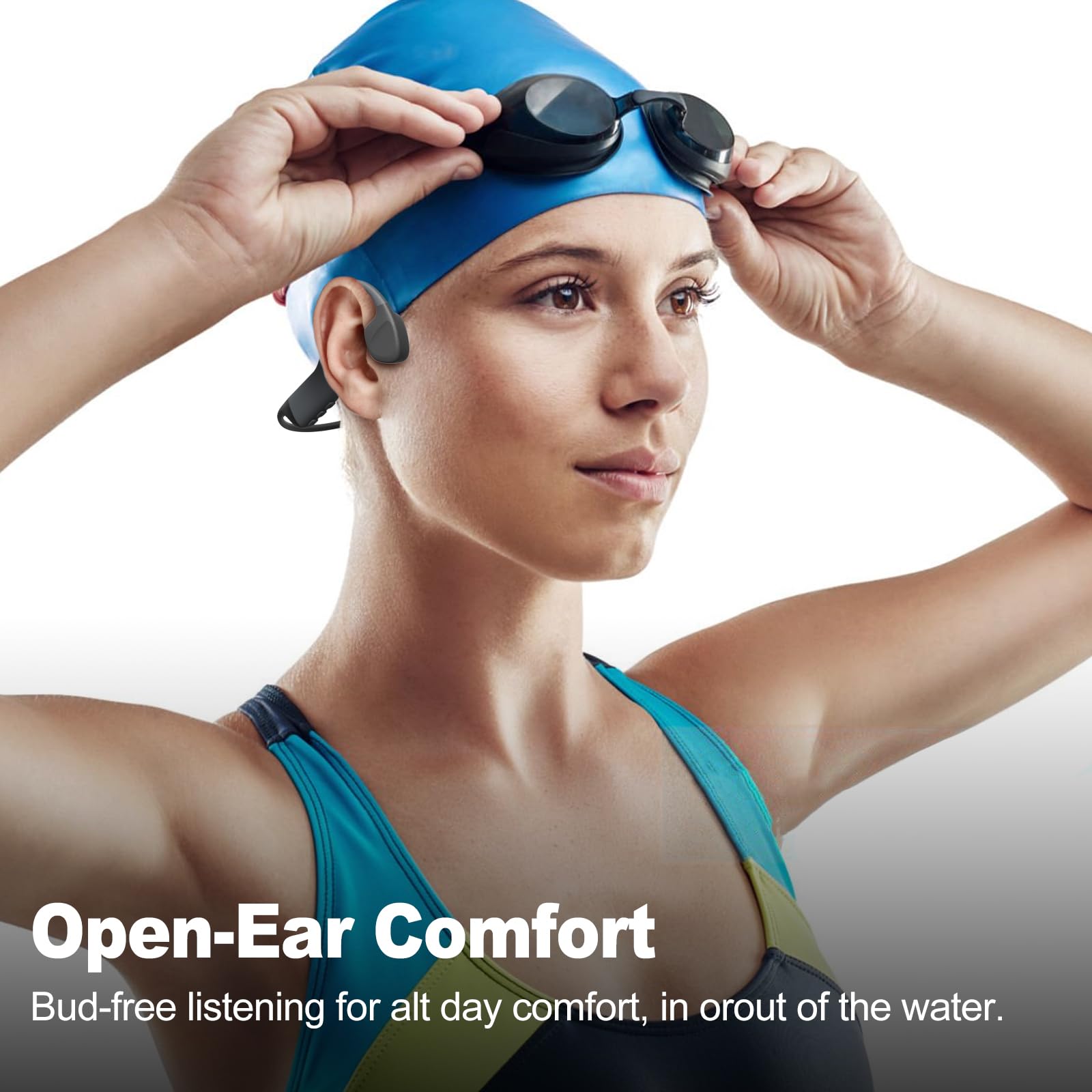 Foto 4 pulgar | Auriculares De Conducción Ósea Para Natación Ipx8, Impermeables, Bluetooth 5.4 - Venta Internacional.