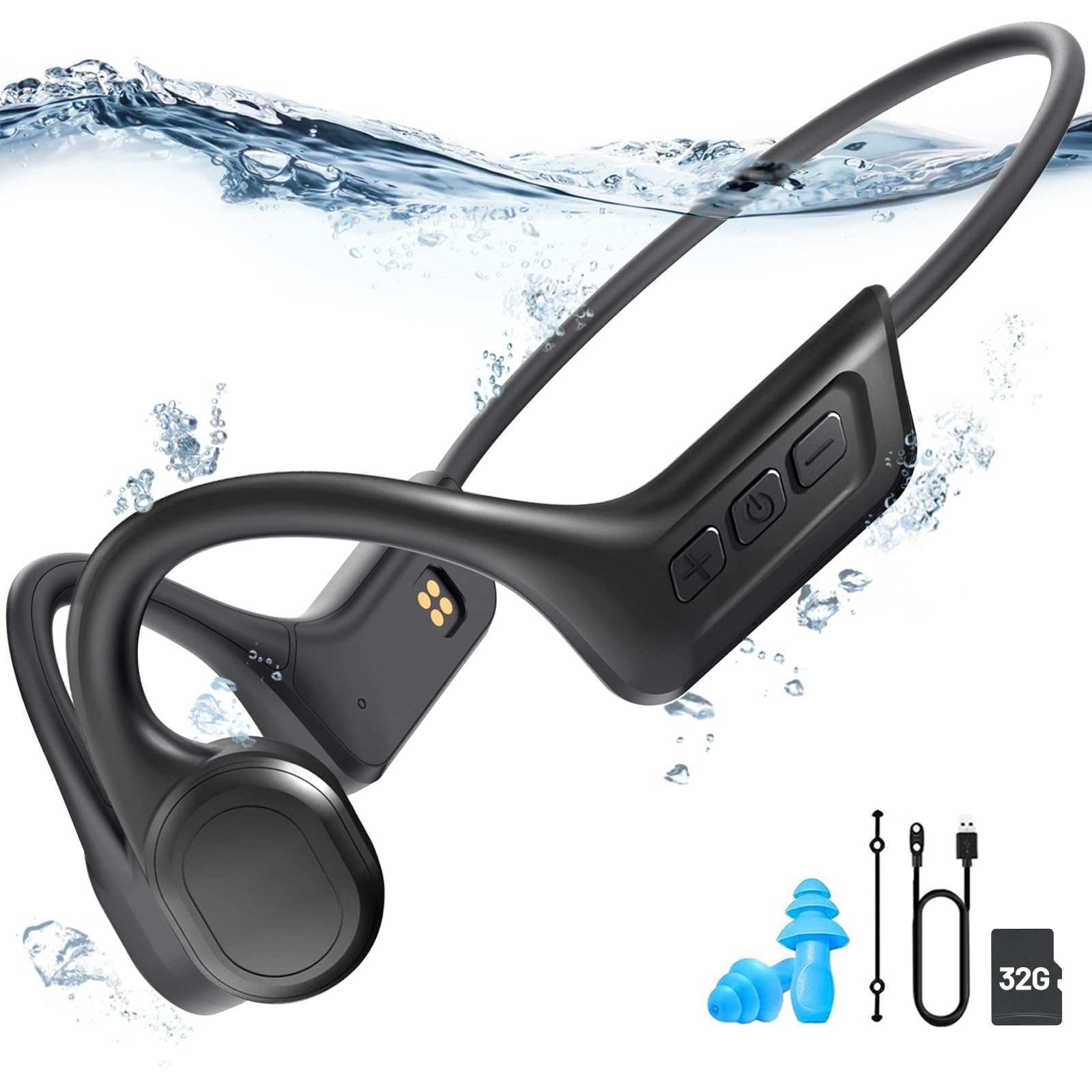 Foto 2 pulgar | Auriculares De Conducción Ósea Para Natación Ip68, Impermeables, 32 Gb - Venta Internacional.