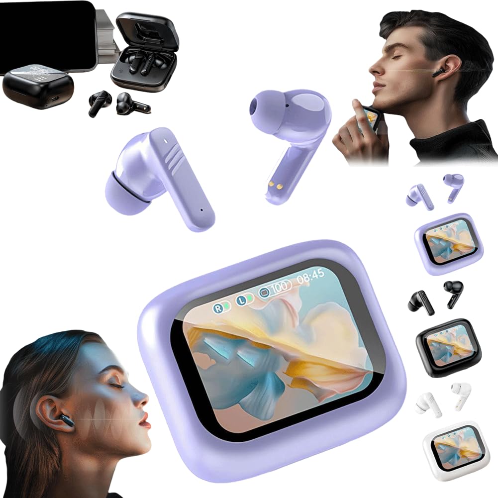 Foto 2 pulgar | Auriculares Bluetooth Smart Touch Screen 5.4 Impermeables Negros - Venta Internacional.