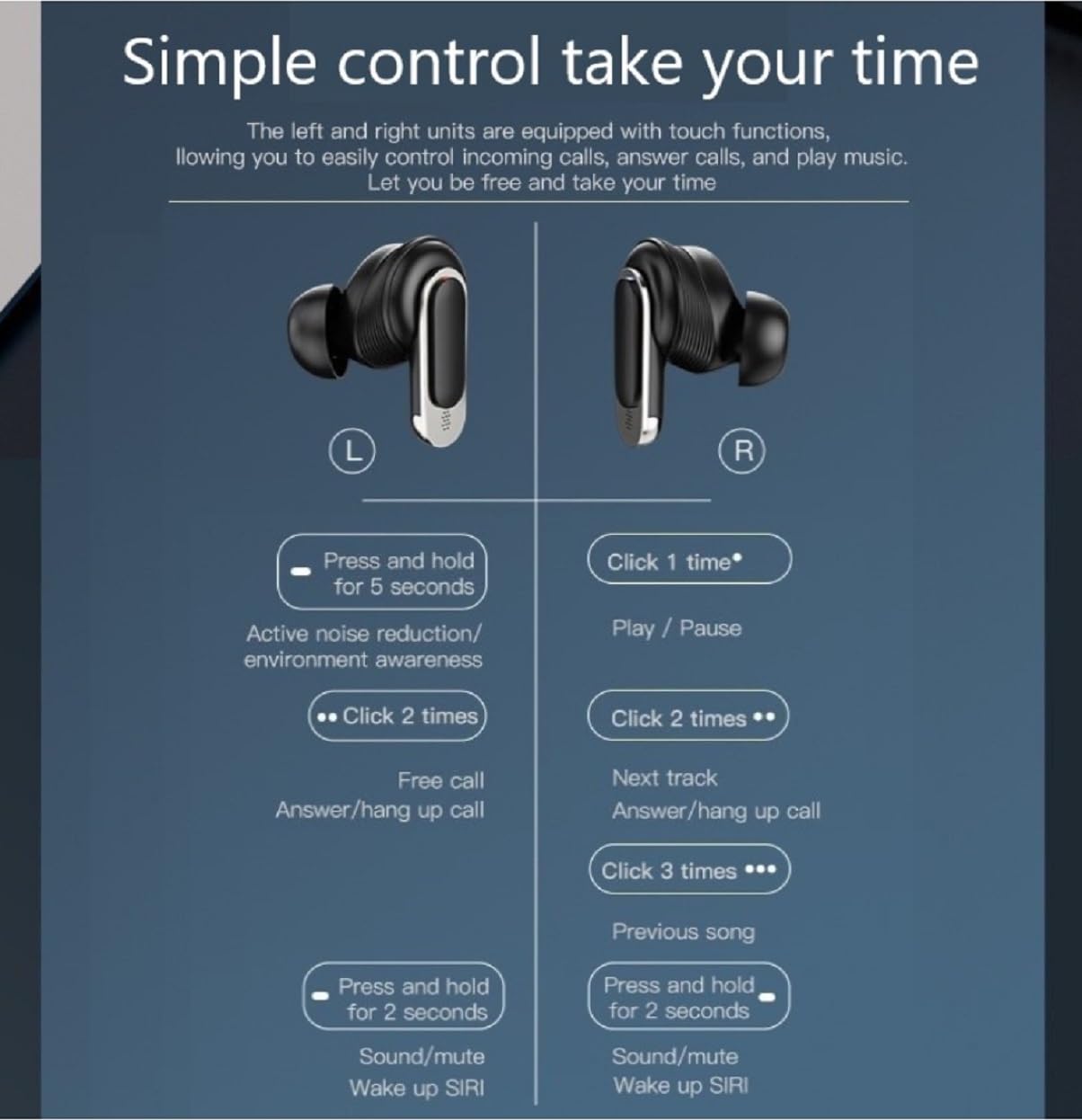 Foto 8 pulgar | Auriculares Inalámbricos Bluetooth 5.3 Genéricos 55h Playtime - Venta Internacional.