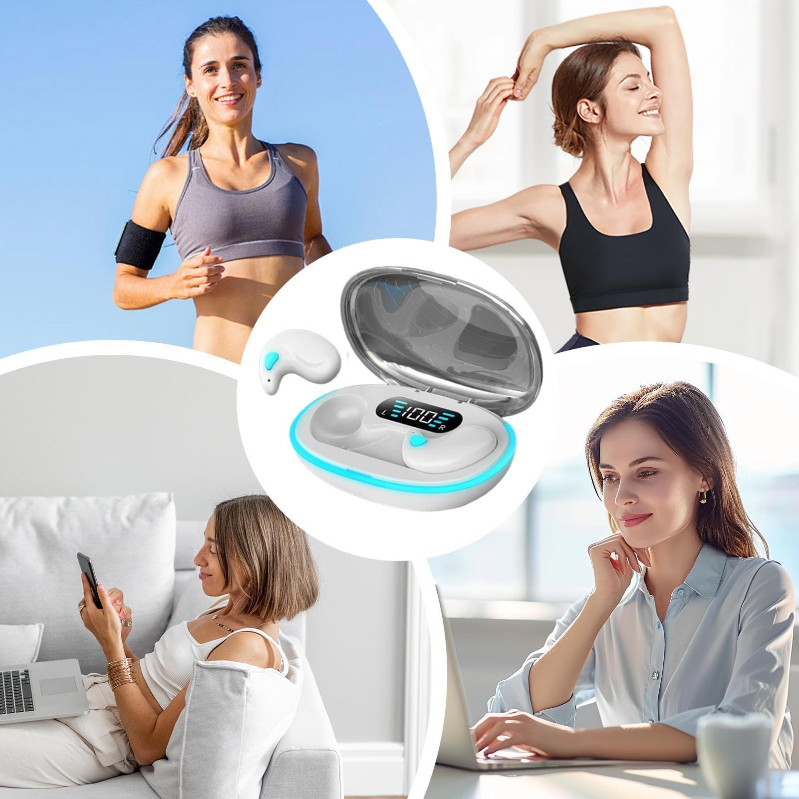 Foto 6 pulgar | Auriculares Inalámbricos Bone Conduction Sleep Bluetooth 300 Mah - Venta Internacional.