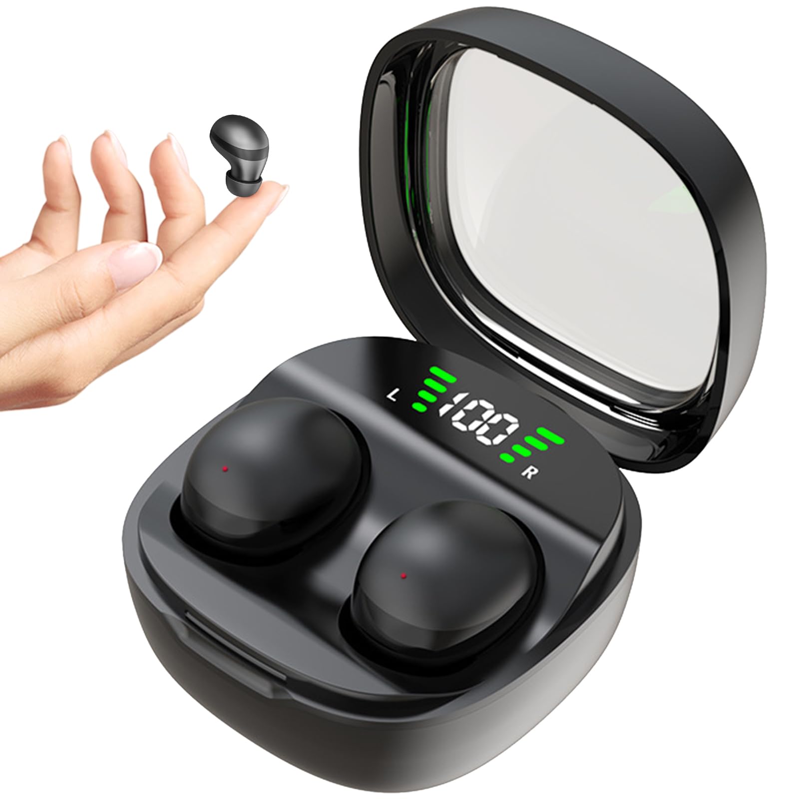 Foto 2 pulgar | Auriculares Para Dormir Genéricos Invisibles Ultrafinos Bluetooth 5.3 Negros - Venta Internacional.