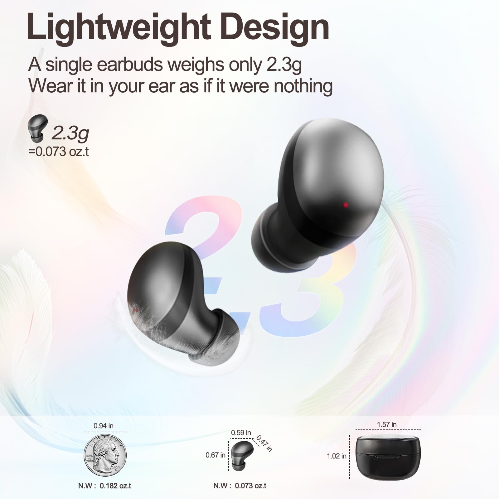 Foto 4 pulgar | Auriculares Para Dormir Genéricos Invisibles Ultrafinos Bluetooth 5.3 Negros - Venta Internacional.