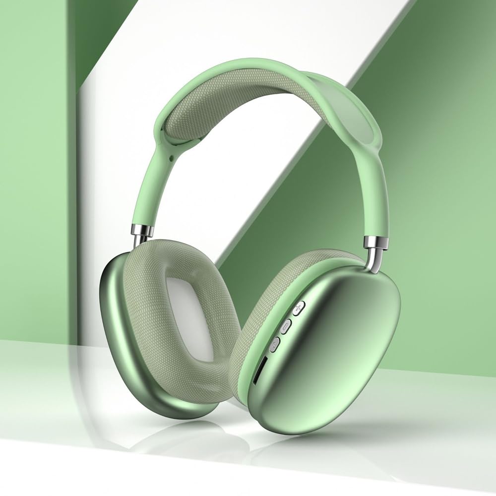 Foto 3 pulgar | Auriculares Bluetooth Max P9 Pro, Estéreo Hifi Mejorado, Color Verde - Venta Internacional.