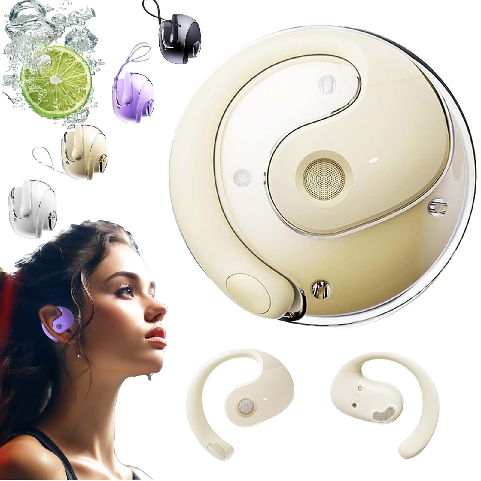 Foto 2 pulgar | Auriculares Inalámbricos Bluetooth Hy-t26 X15 Pro Awaze Labs Beige - Venta Internacional.