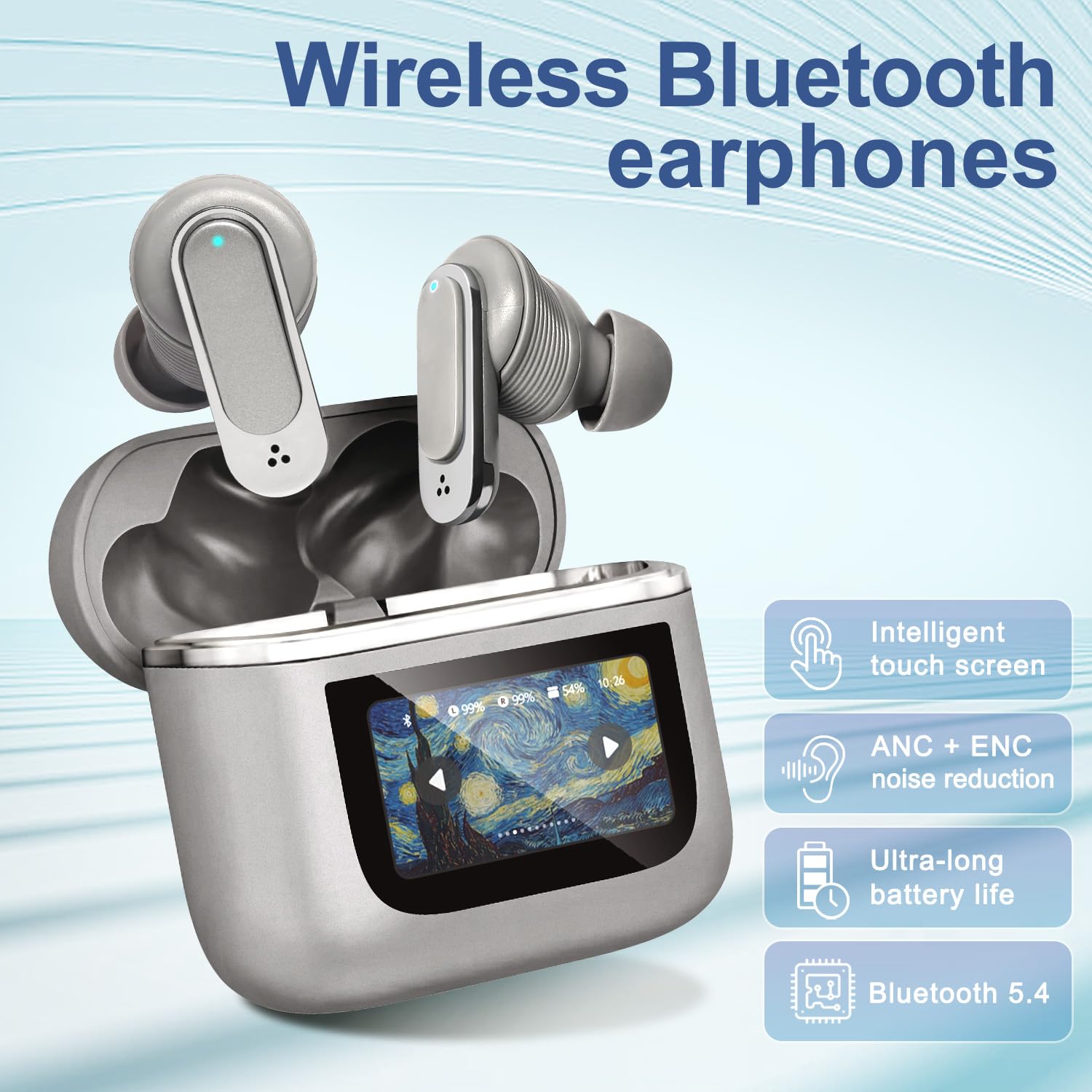 Foto 4 pulgar | Auriculares Inalámbricos Y12 Bluetooth 5.4 Con Anc 40h Playtime Ipx7 - Venta Internacional.
