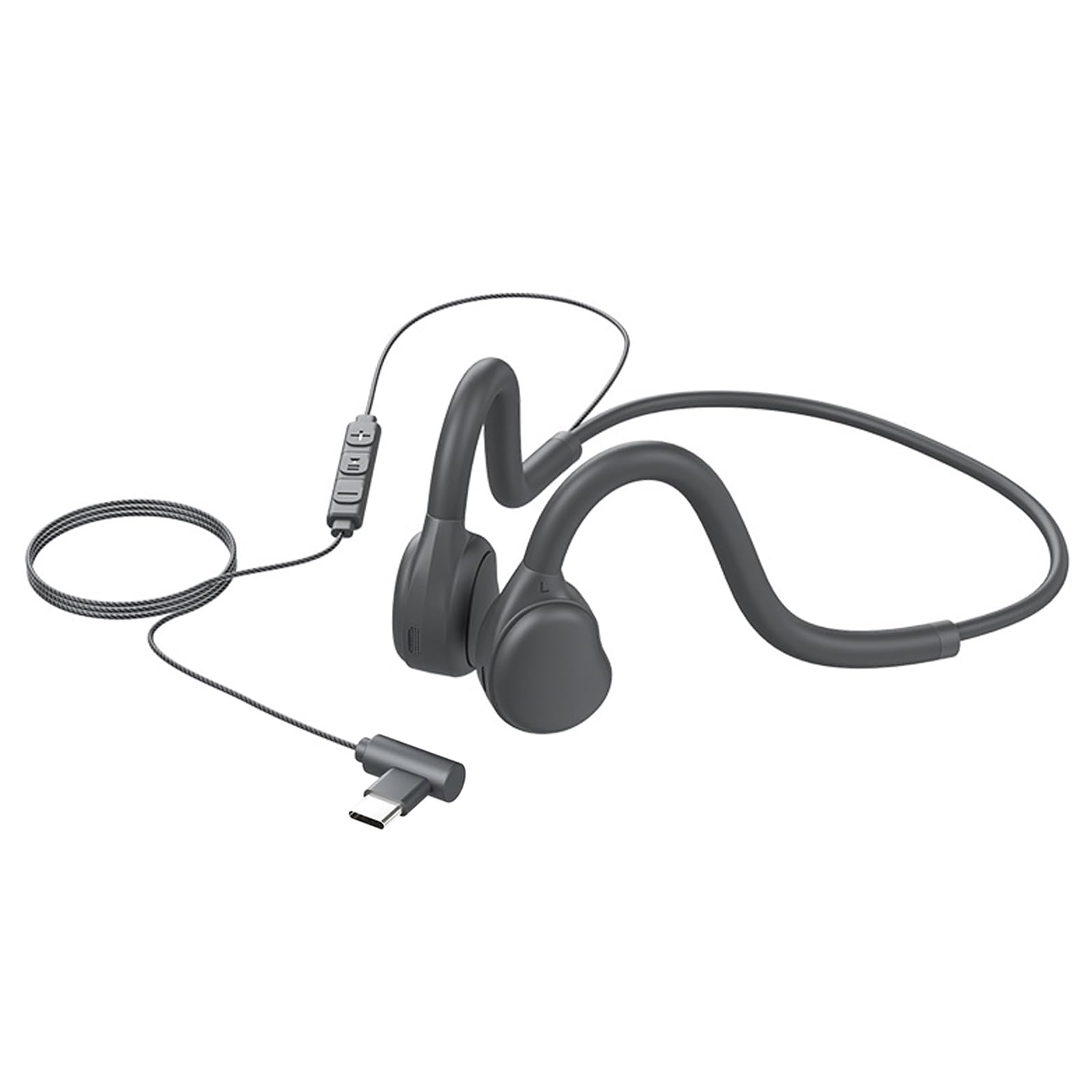 Foto 2 pulgar | Auriculares Deportivos De Oído Abierto, Banda Para El Cuello Con Cable Y Micrófono Tipo C - Venta Internacional.