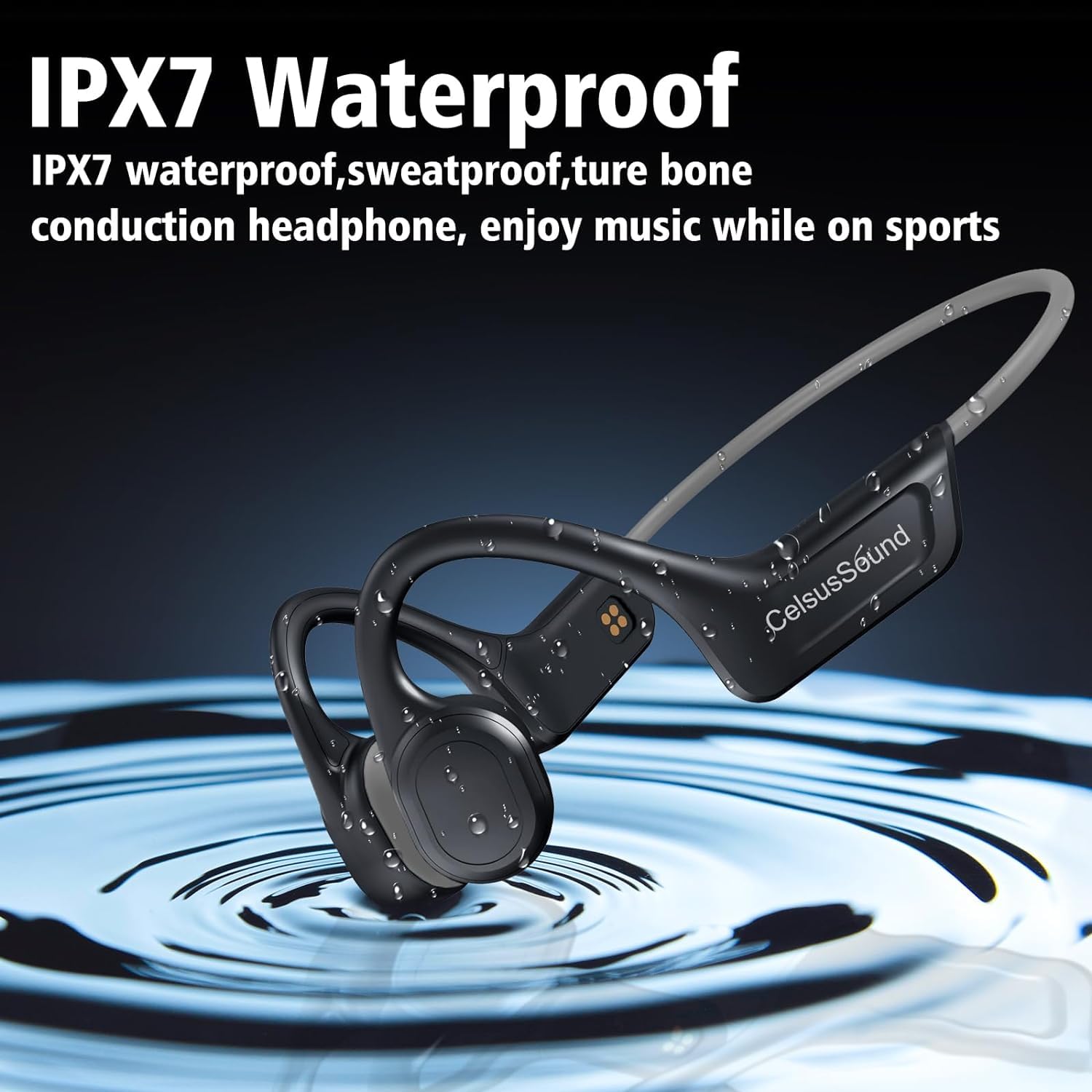 Foto 3 pulgar | Auriculares De Conducción Ósea Mejorados Ipx7 A Prueba De Agua Bluetooth 5.3 - Venta Internacional.