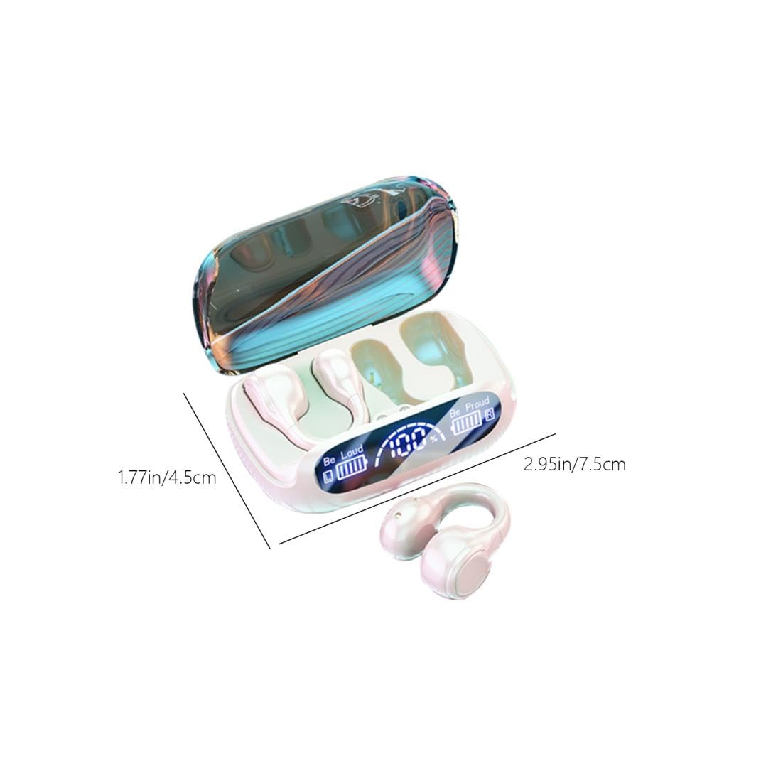 Foto 8 pulgar | Auriculares Deportivos Bluetooth 5.3 Open Ear Con Micrófono, Color Beige - Venta Internacional.