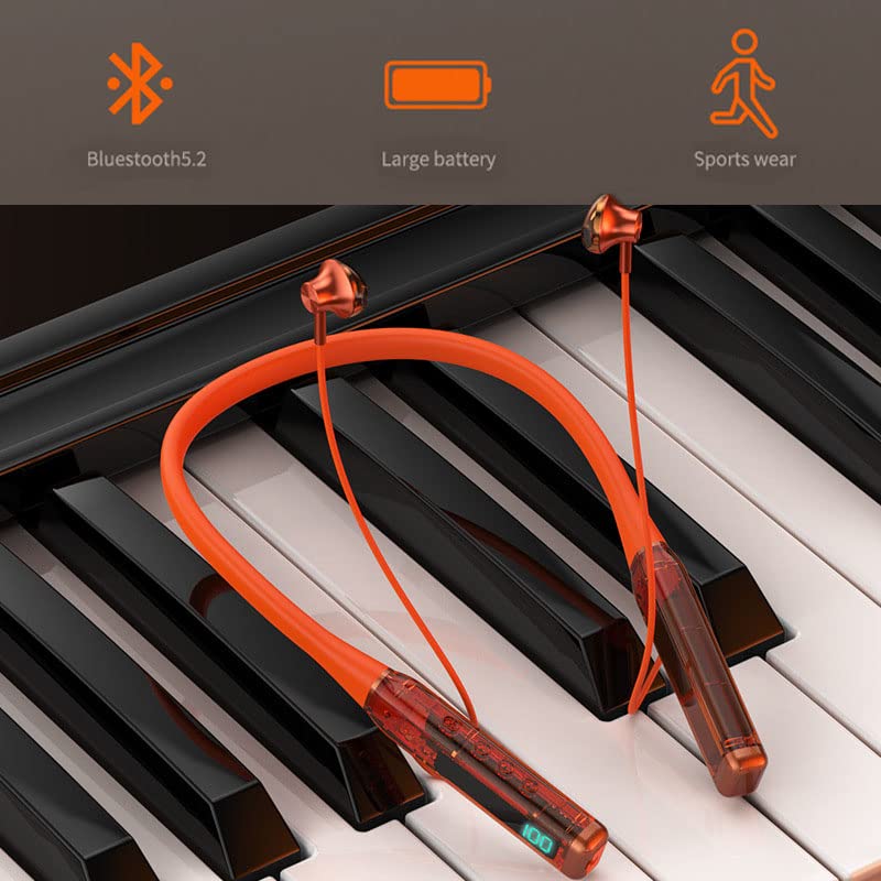 Foto 8 pulgar | Auriculares Bluetooth Con Banda Para El Cuello, Pantalla Led Genérica Ipx5, Color Negro - Venta Internacional.