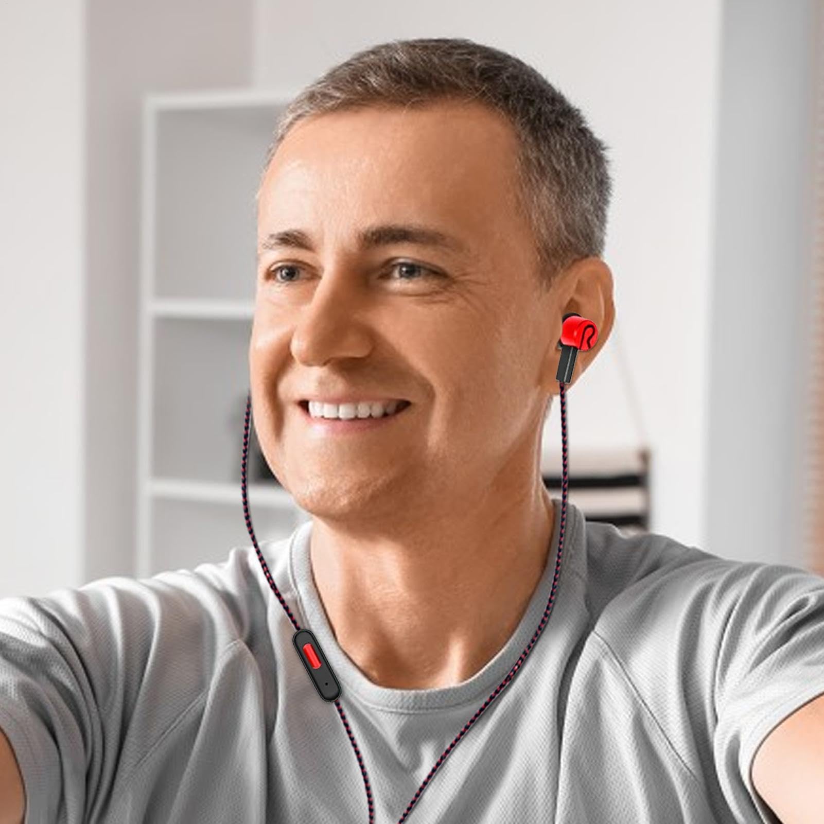 Foto 3 pulgar | Wired Earbuds Auriculares Intraurales Genéricos Con Cable A Prueba De Sudor - Venta Internacional.