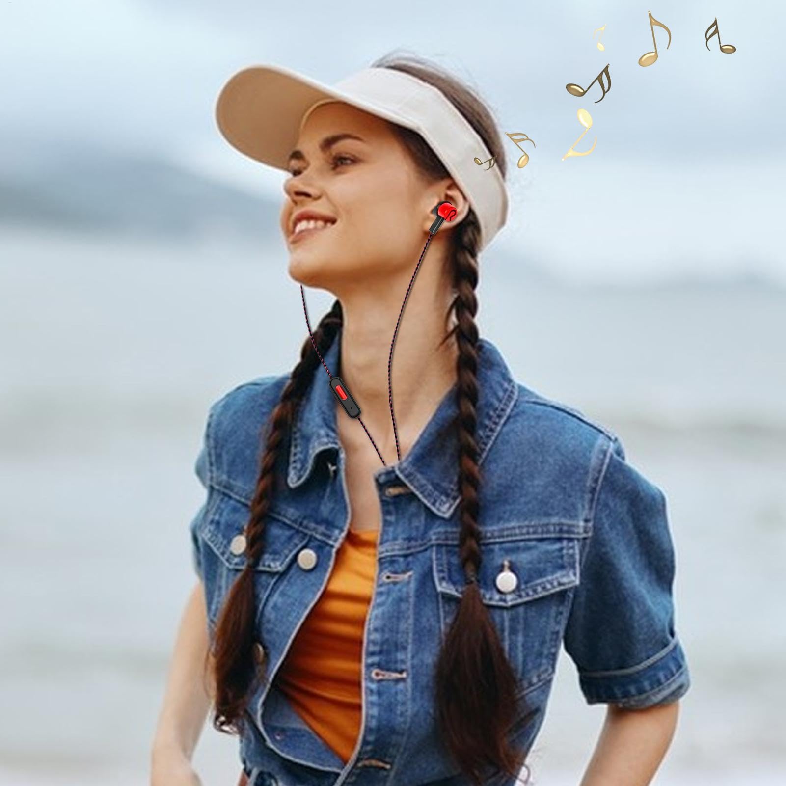 Foto 4 pulgar | Wired Earbuds Auriculares Intraurales Genéricos Con Cable A Prueba De Sudor - Venta Internacional.