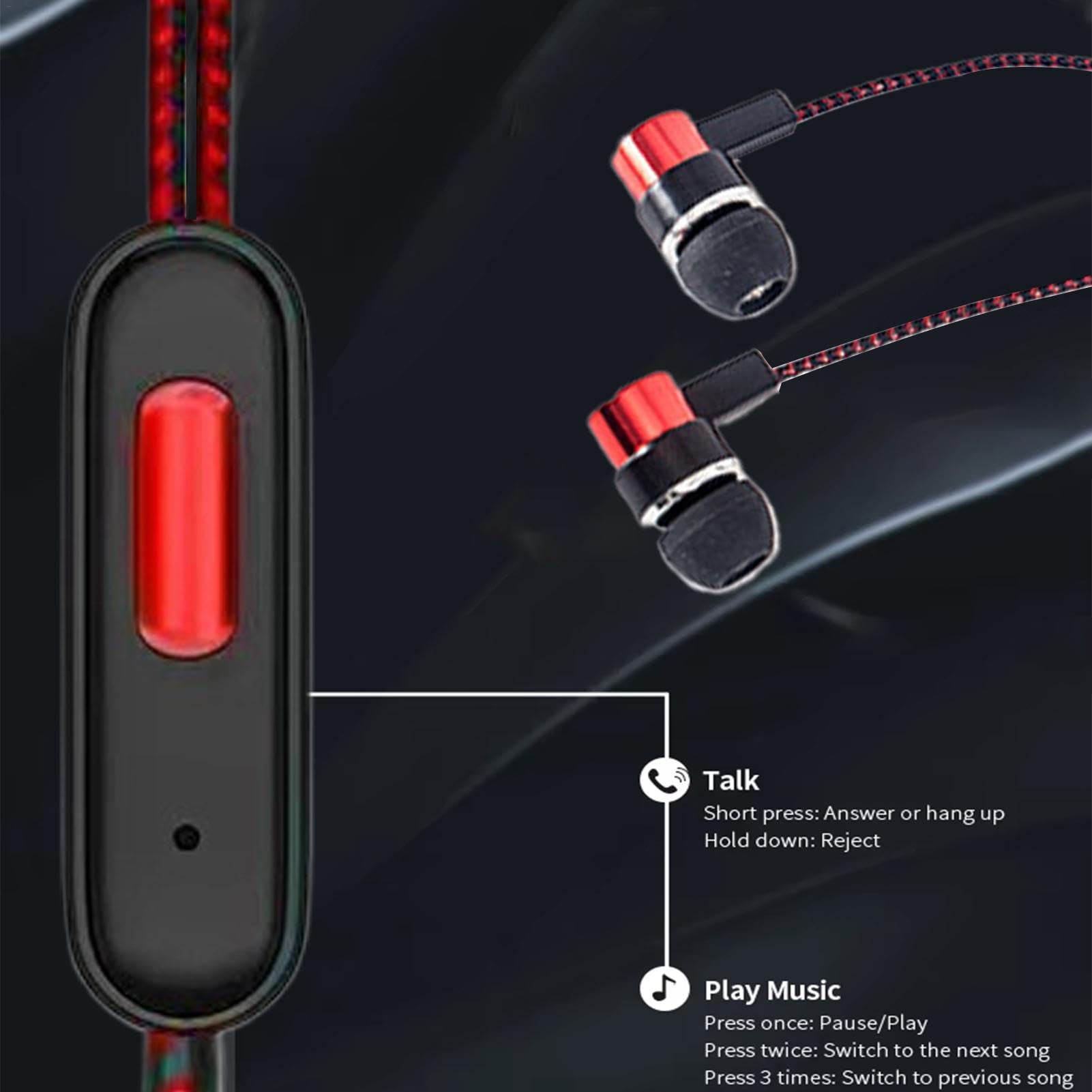 Foto 7 | Wired Earbuds Auriculares Intraurales Genéricos Con Cable A Prueba De Sudor - Venta Internacional.