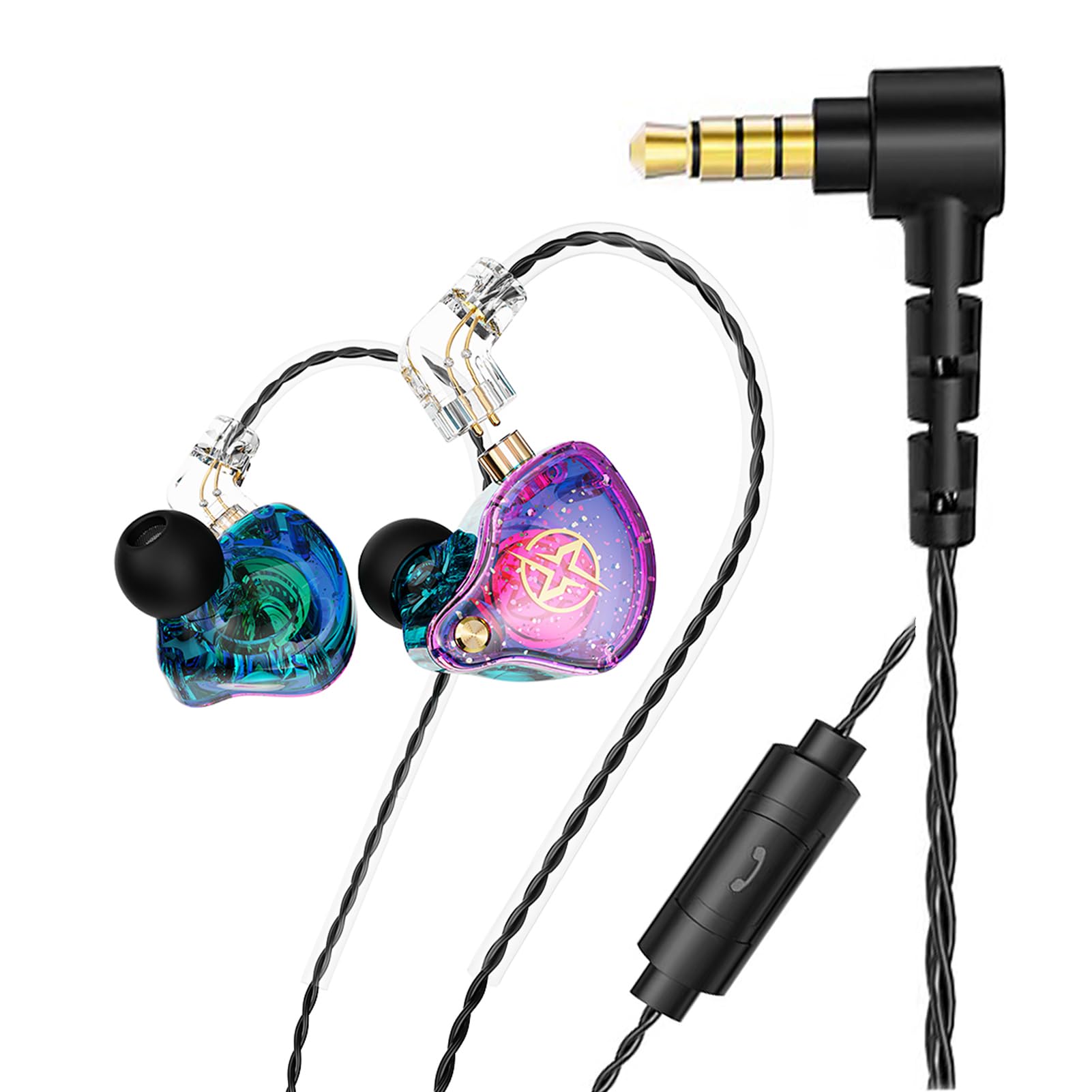 Foto 2 pulgar | Auriculares Intraurales Dx2 Hifi Con Controlador Dinámico De 10 Mm Y Micrófono Morados - Venta Internacional.