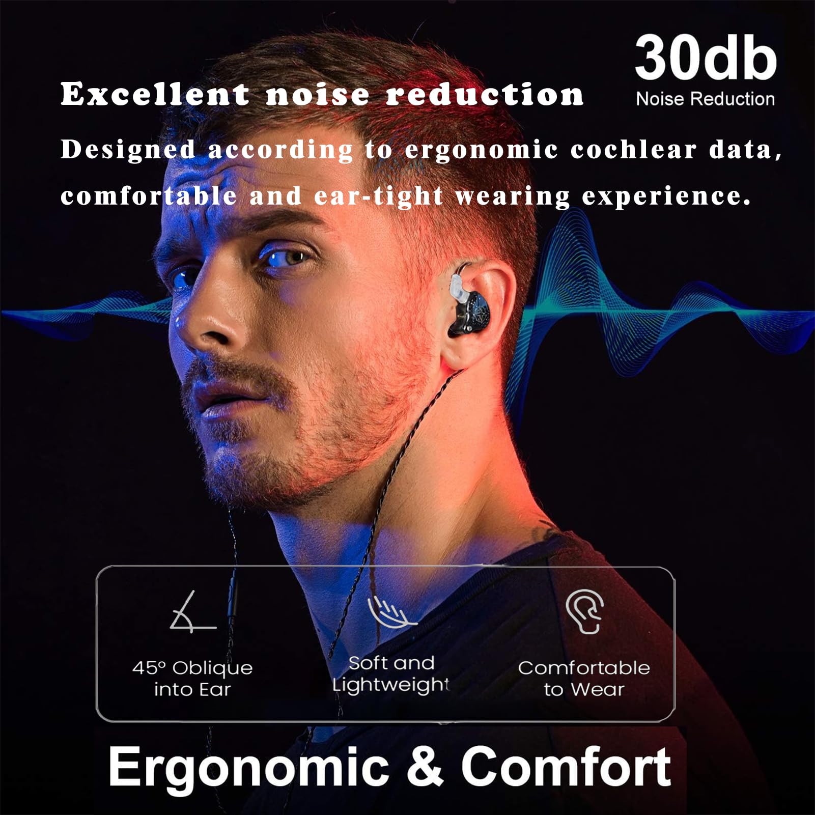 Foto 6 pulgar | Auriculares Intraurales Dx2 Hifi Con Controlador Dinámico De 10 Mm Y Micrófono Morados - Venta Internacional.