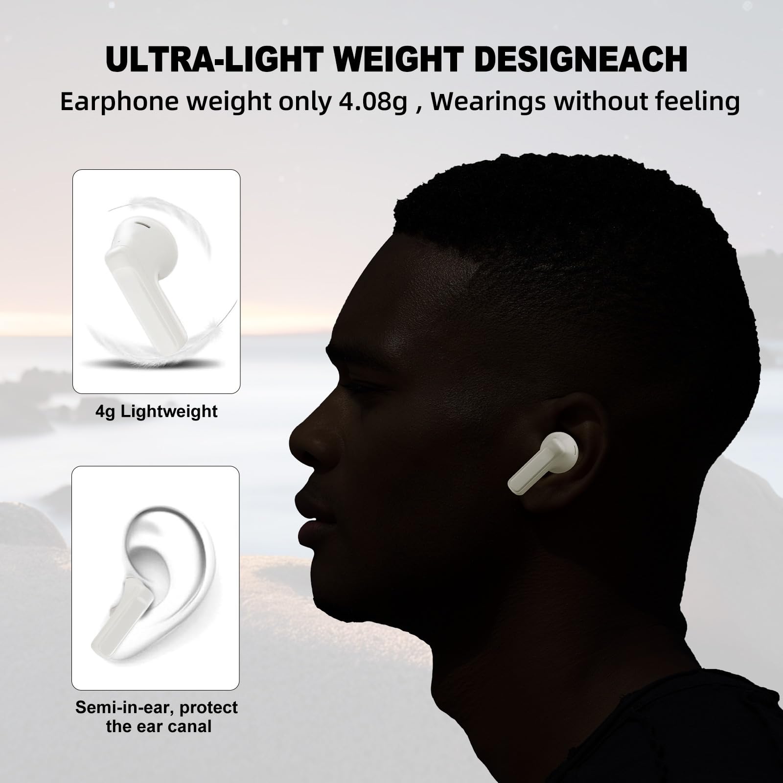 Foto 8 pulgar | Auriculares Inalámbricos Joyfront 2024 Bluetooth 5.3 Sport White - Venta Internacional.