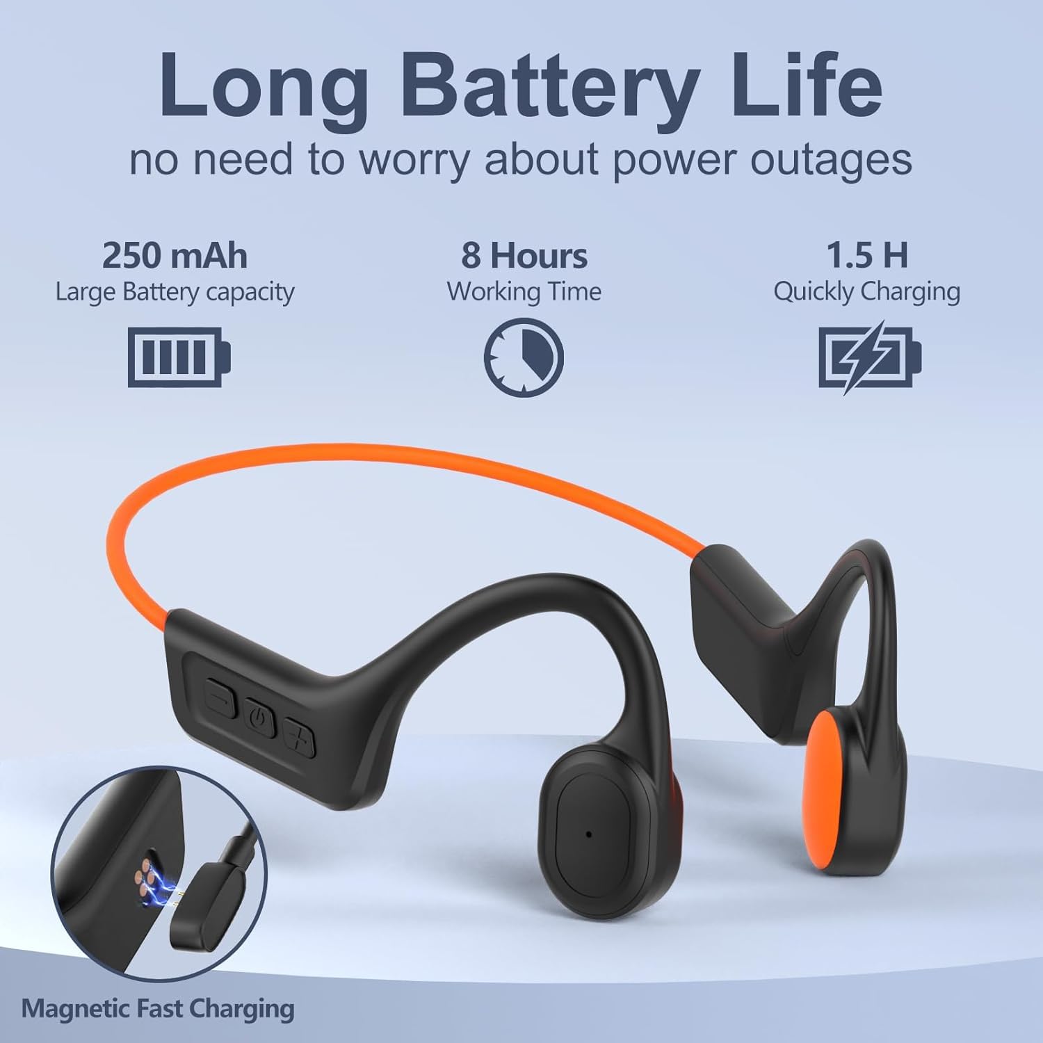 Foto 4 pulgar | Auriculares De Conducción Ósea Mejorados Ipx7 A Prueba De Agua Bluetooth 5.3 - Venta Internacional.